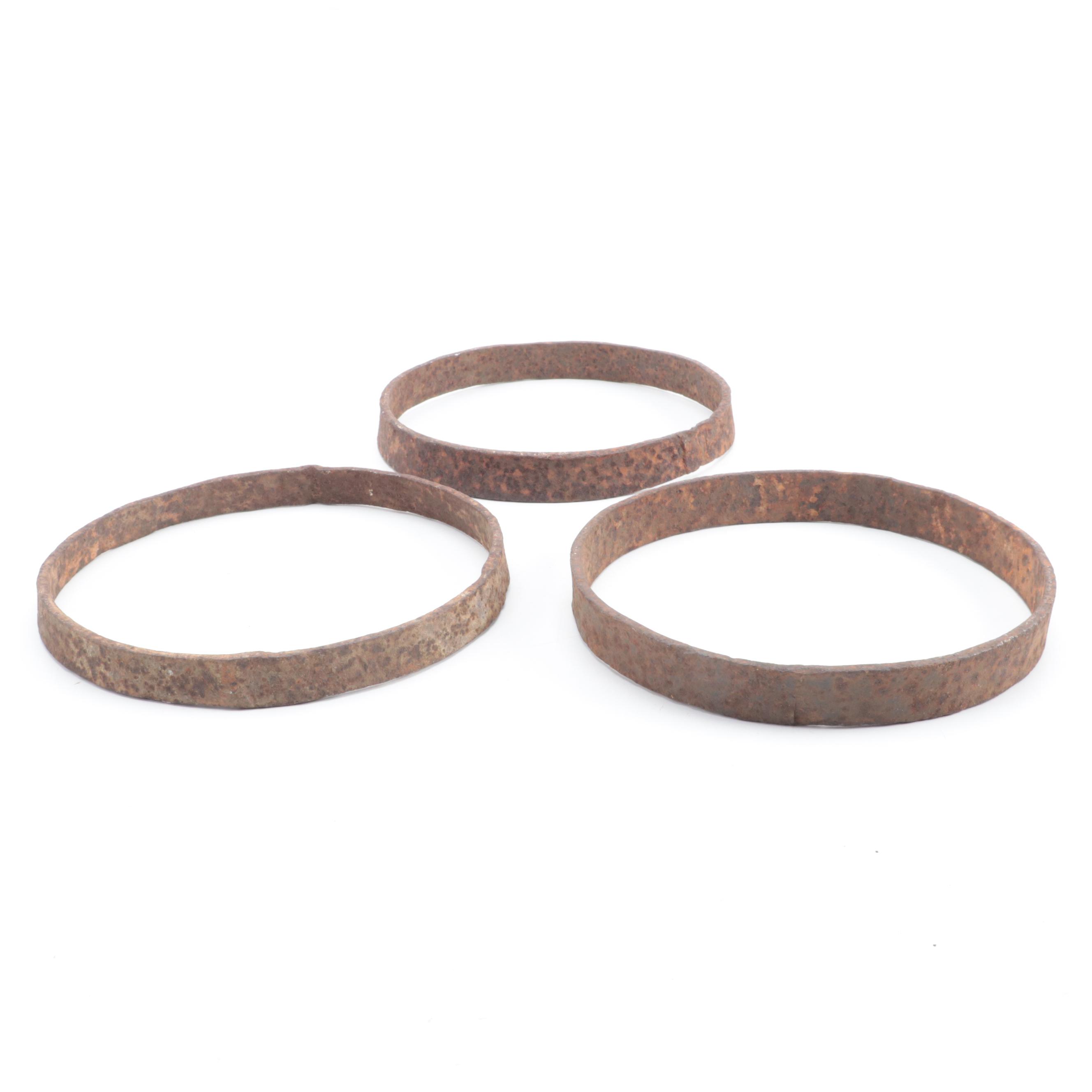 Wrought Iron Wheel Frames, 19th Century