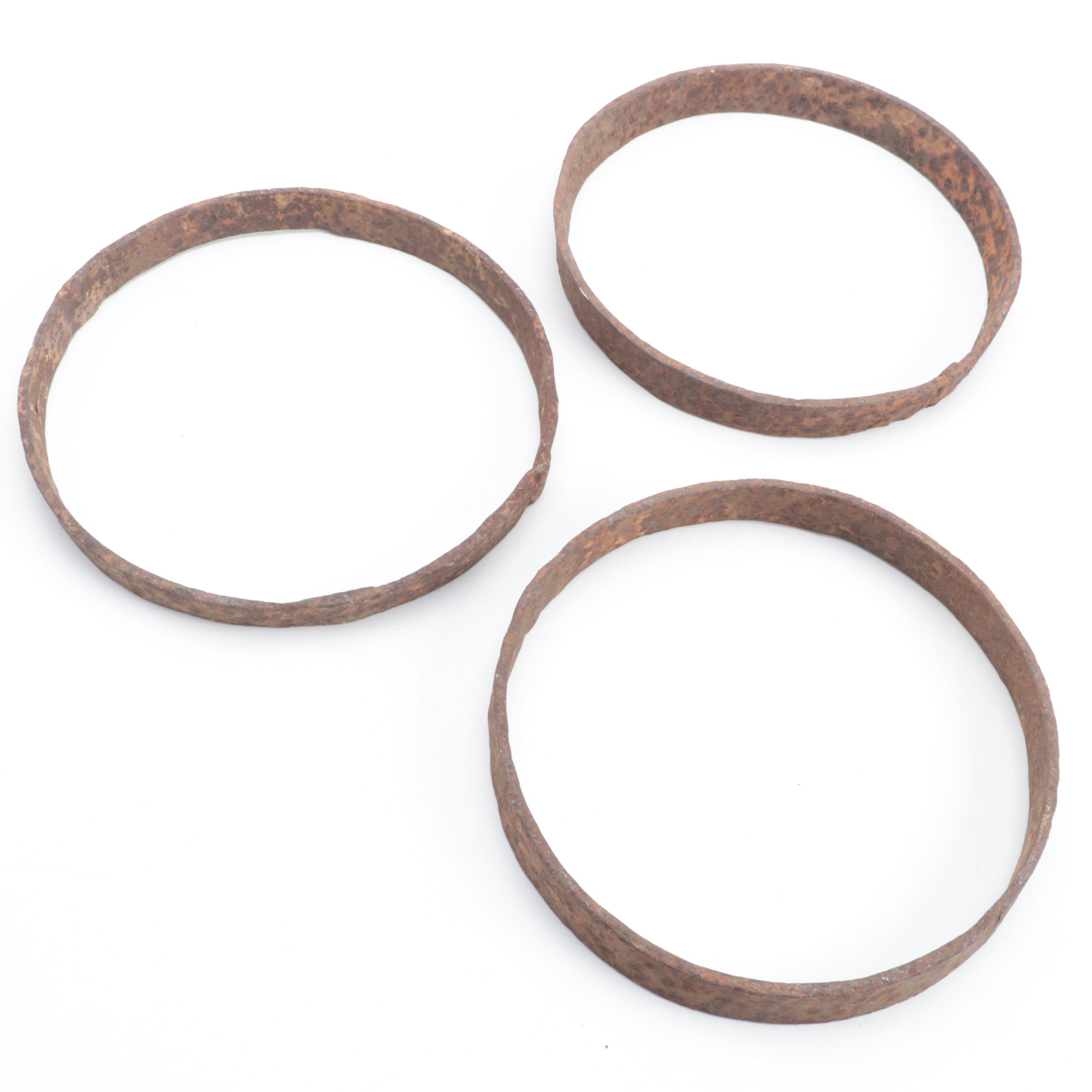 Wrought Iron Wheel Frames, 19th Century