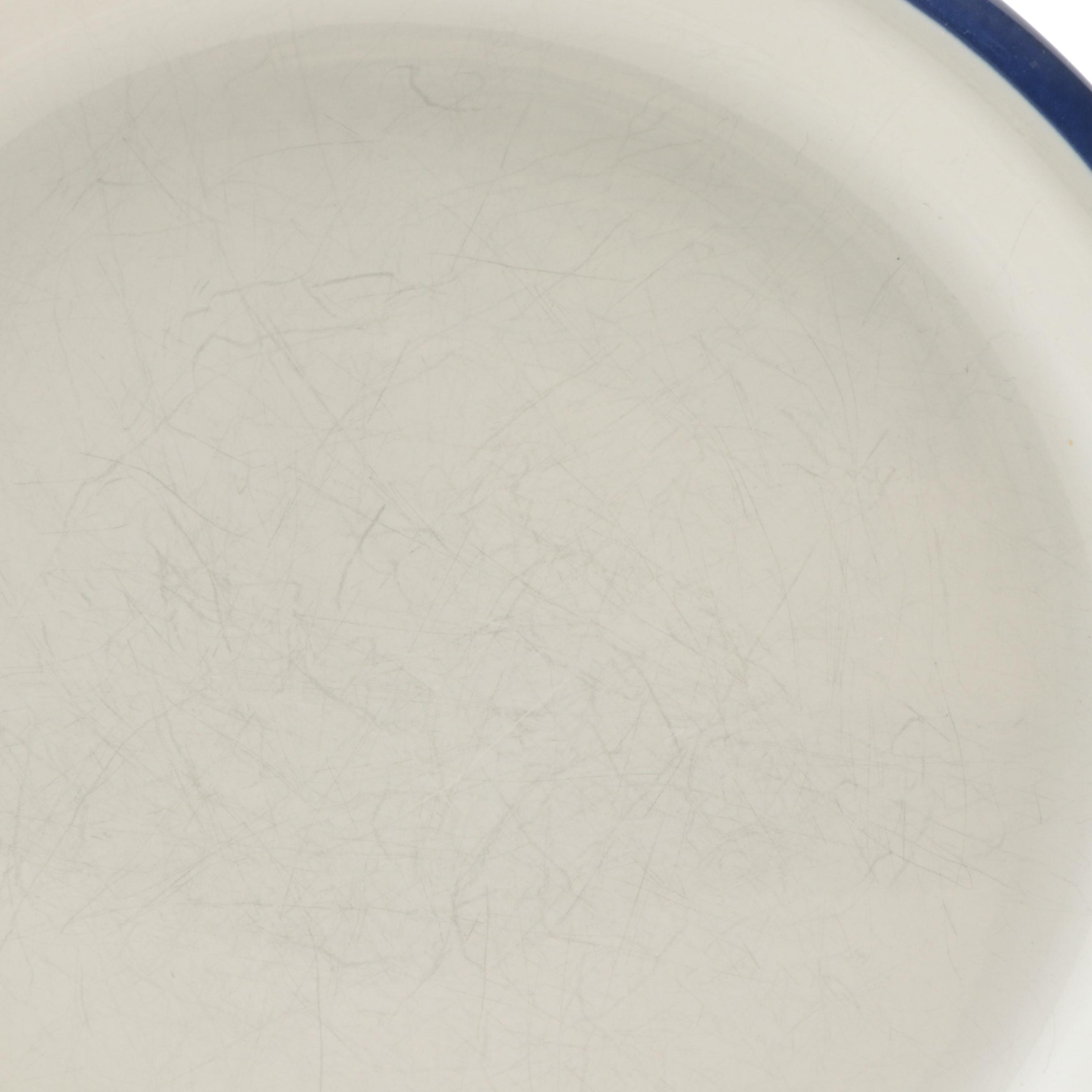 Pottery Barn and Crown Ceramic Plates with Other Splatterware Bowls