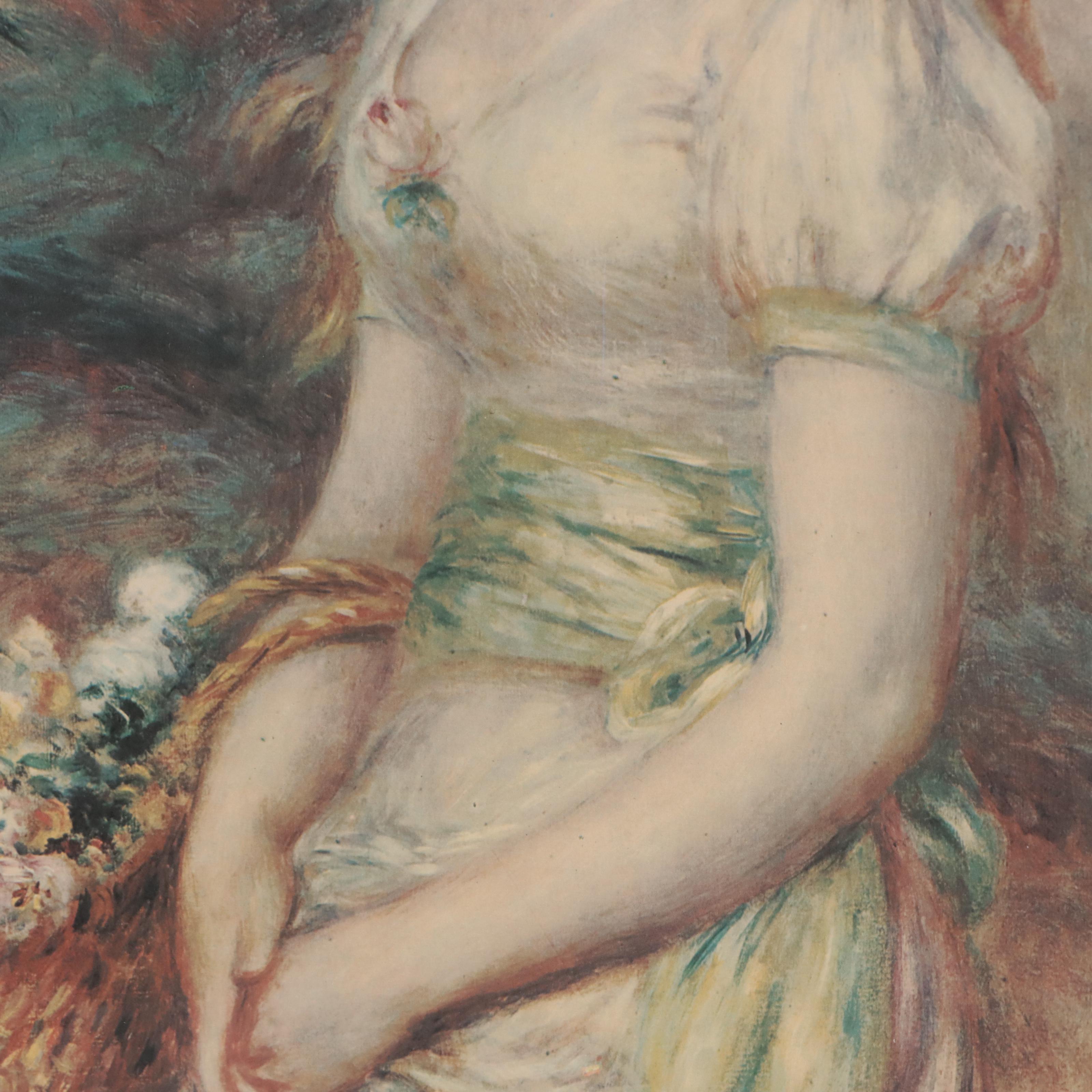 Offset Lithograph After Pierre Auguste-Renoir "Portrait of a Young Lady"