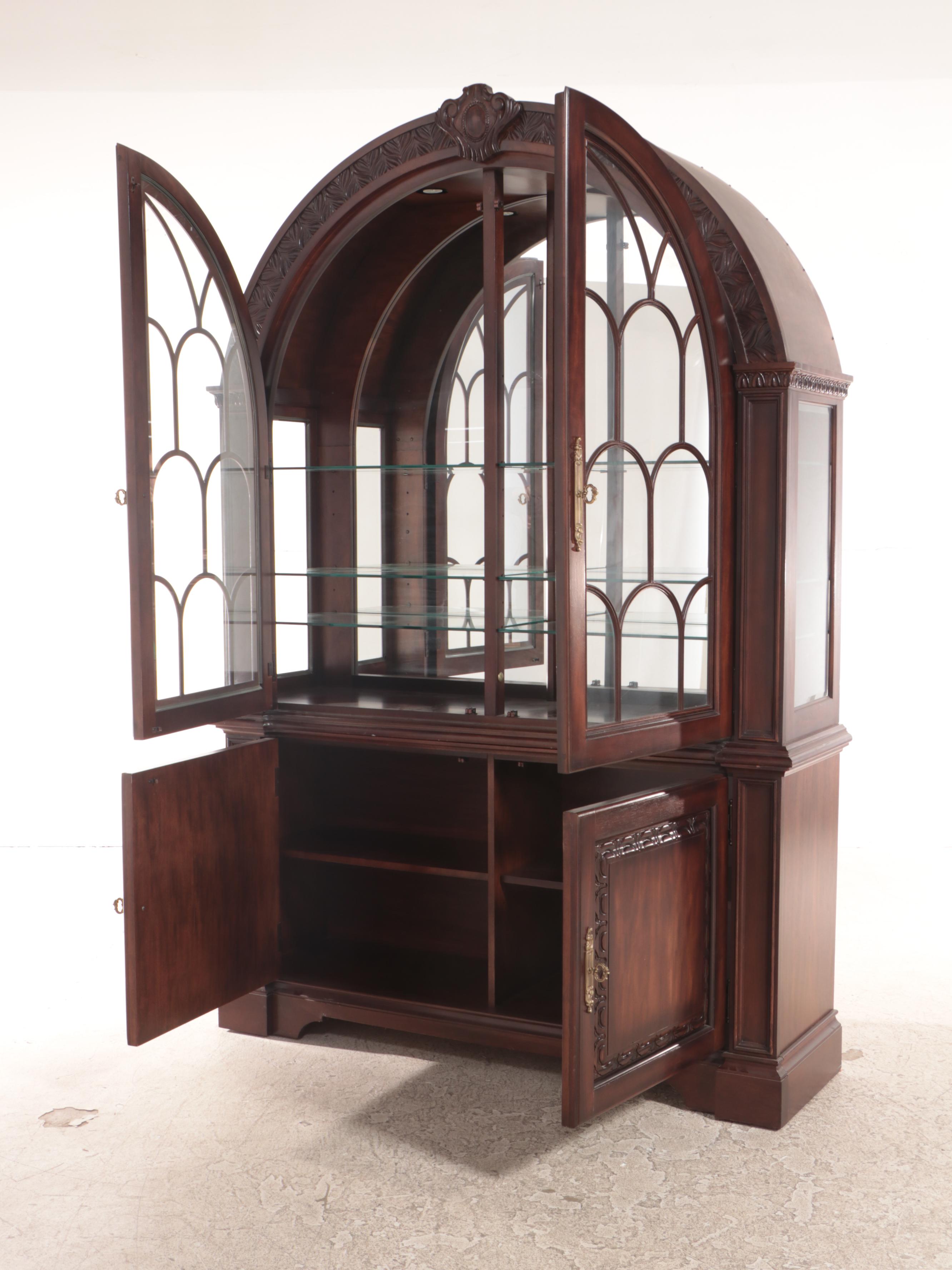 Bernhardt "Grand Savannah" Mahogany-Stained China Cabinet