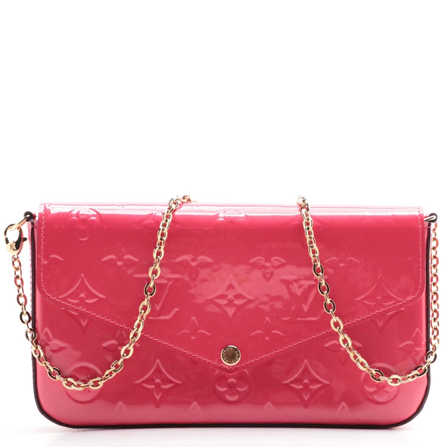 Louis Vuitton Félicie Pochette in Monogram Vernis Leather