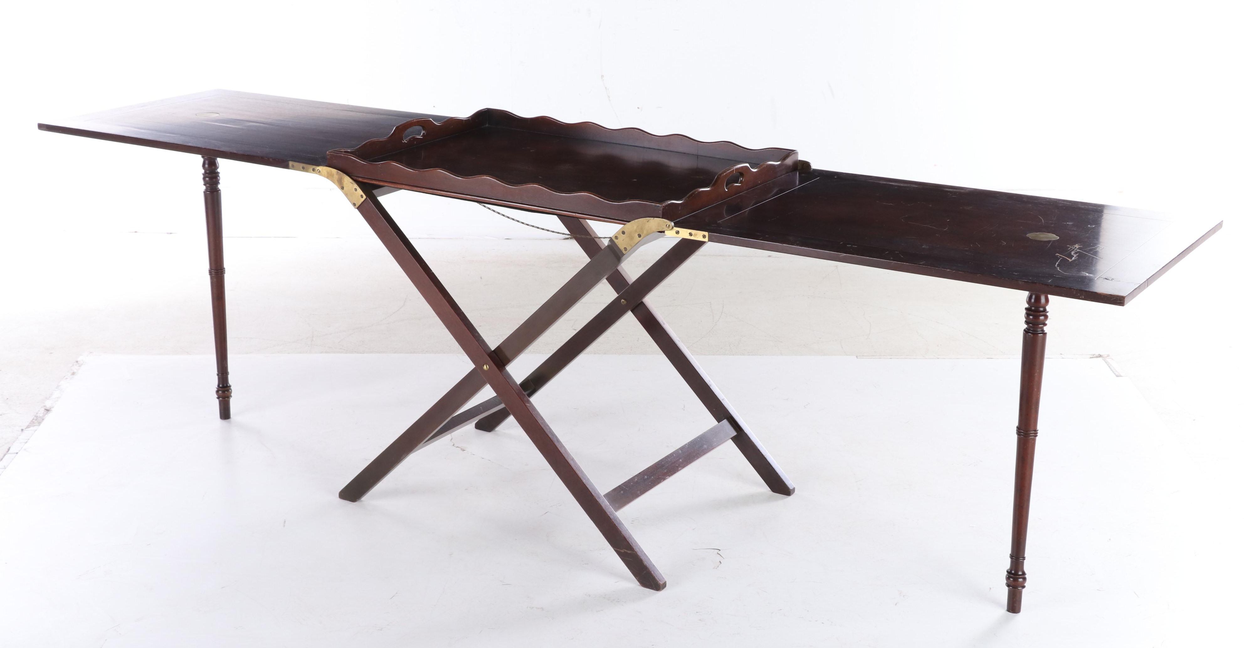 Baker Furniture "The Party Butler" George III Style Mahogany Serving Table