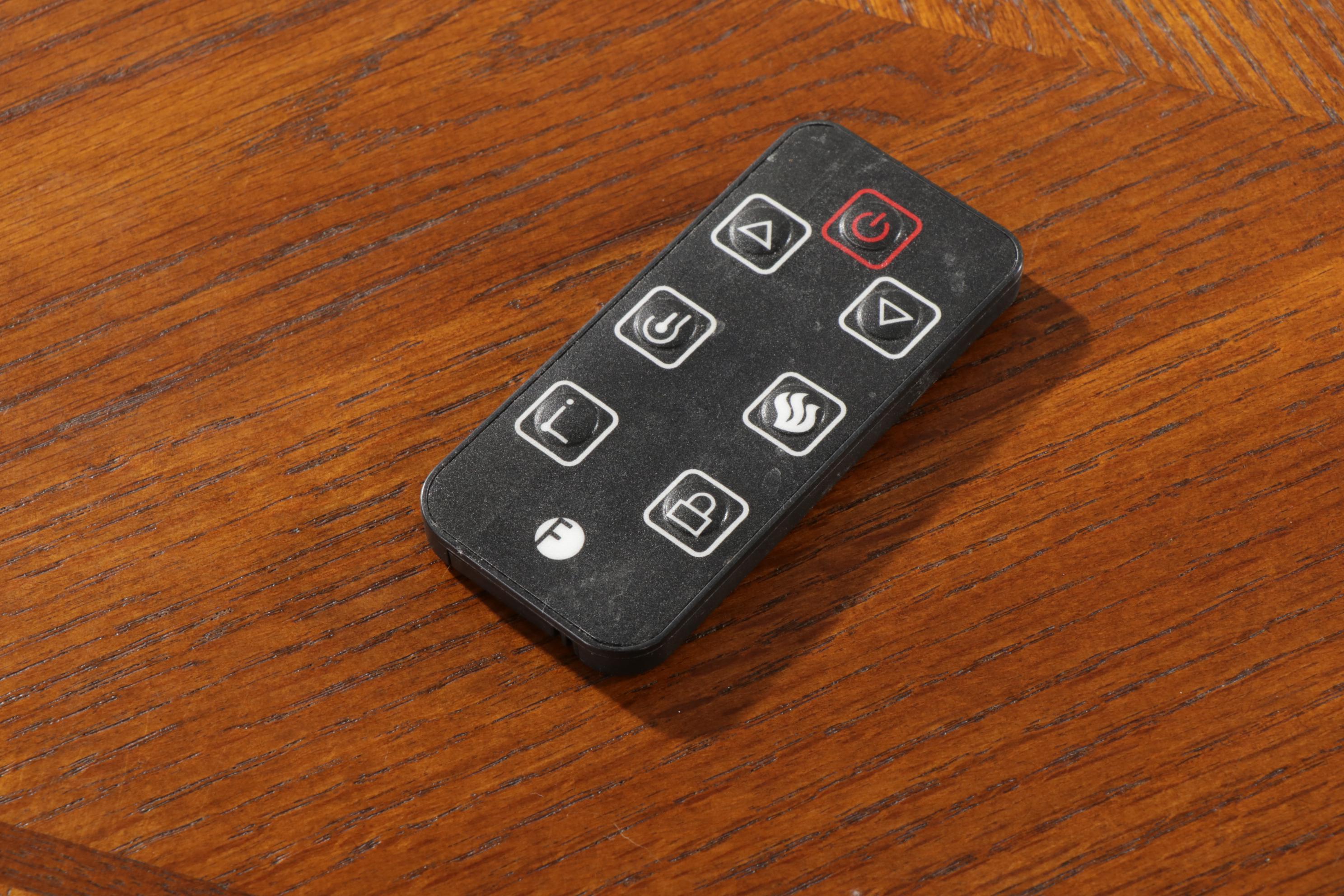 Febo Flame Electric Fireplace in Oak Media Cabinet