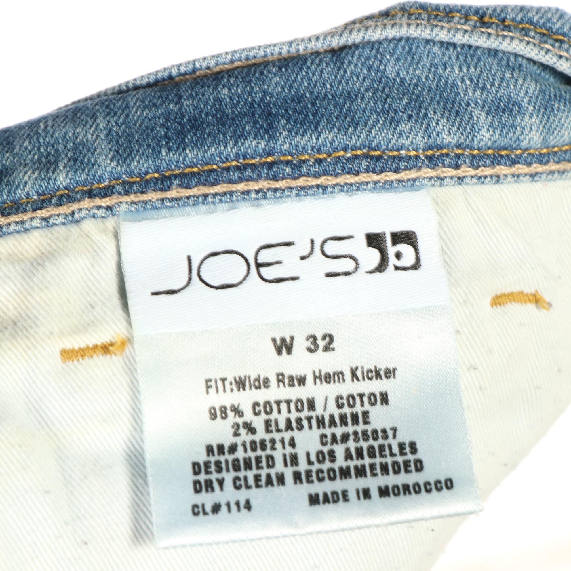 Tibi Boyfriend Jacket, Style Straight Pants, and Joe's Wide Raw Hem Kicker Jeans