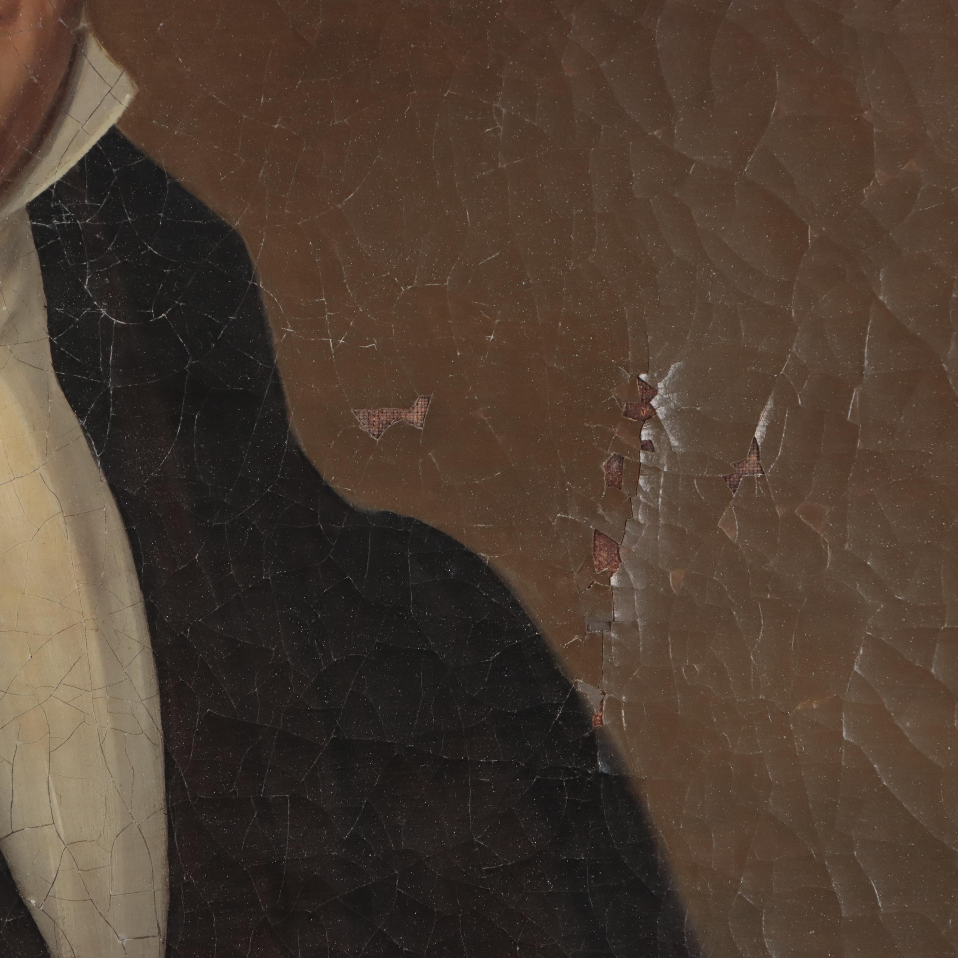 American or French School Oil Portrait of a Gentleman, Early 19th Century