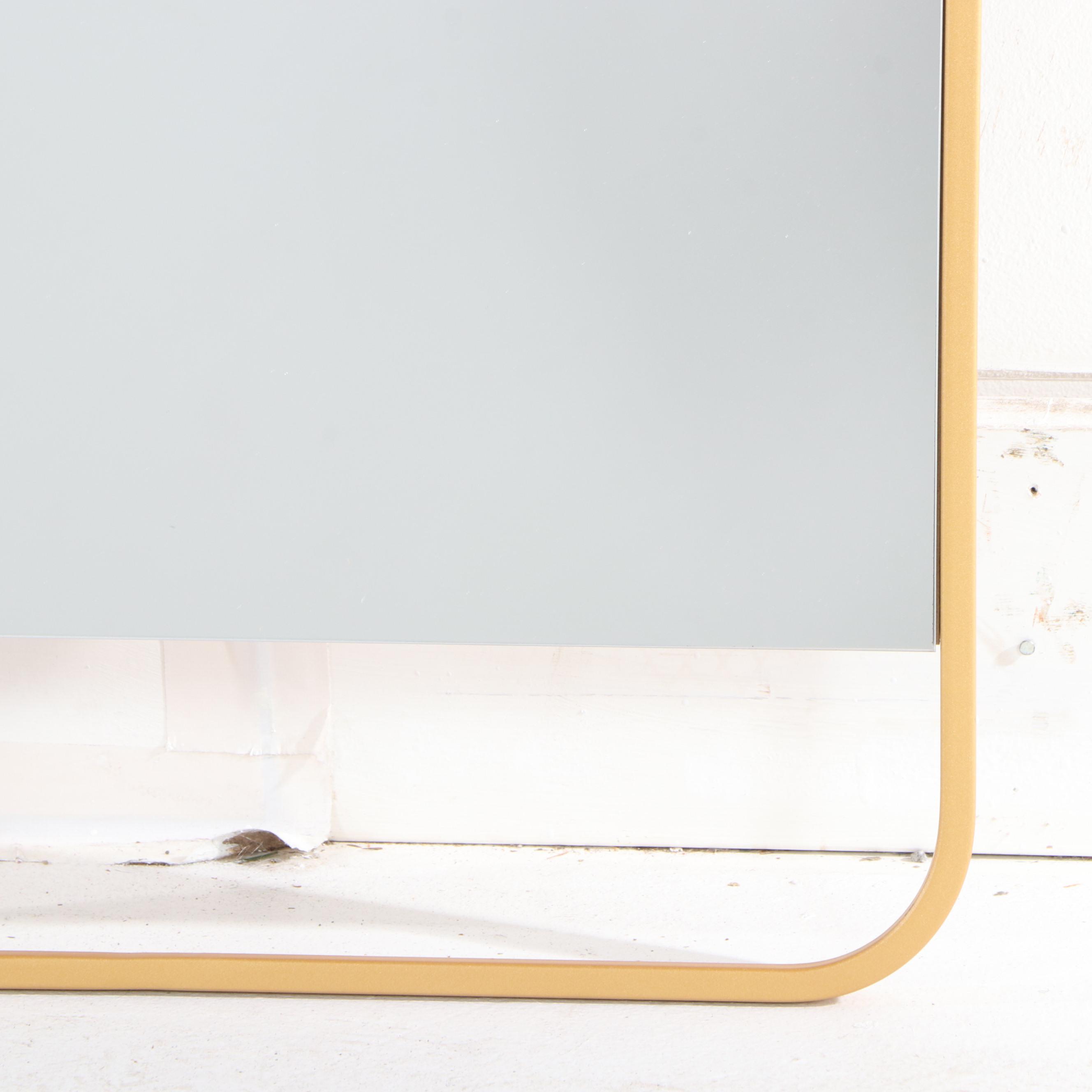 Threshold Modernist Gold Tone Framed Floating Wall Mirror