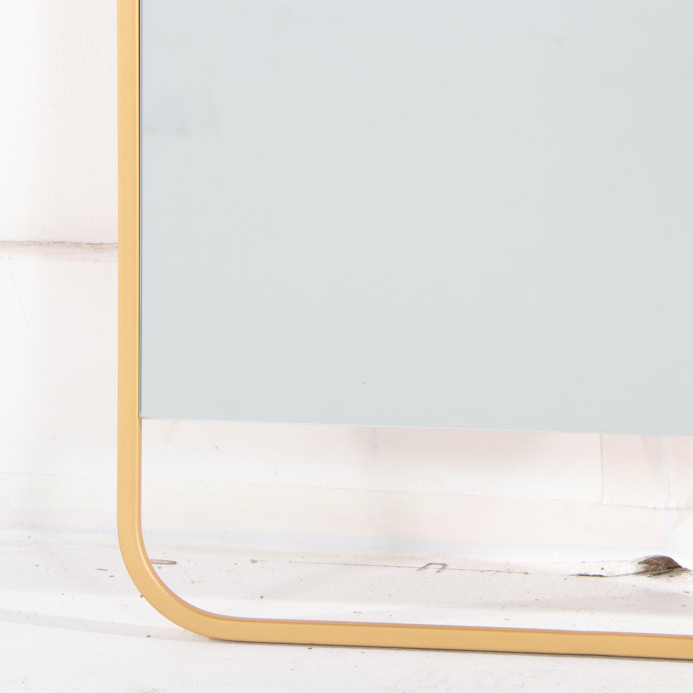 Threshold Modernist Gold Tone Framed Floating Wall Mirror