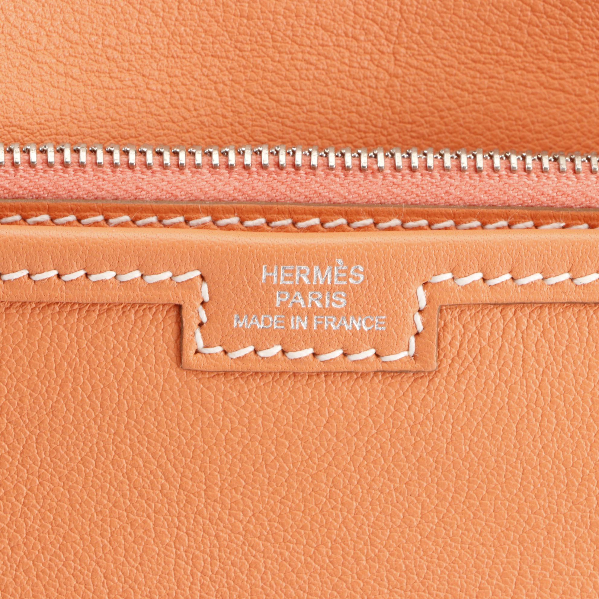 Hermès Jige Duo Wallet Clutch in Swift Leather