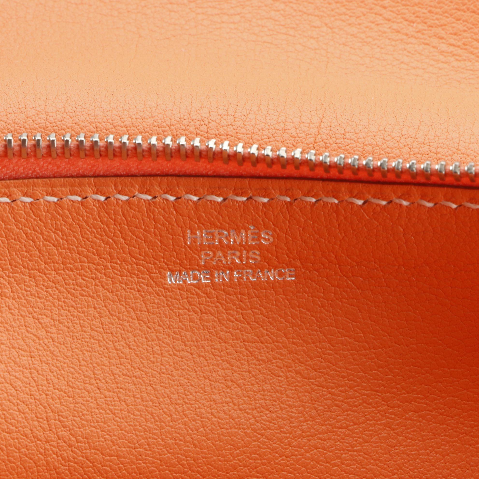 Hermès Jige Duo Wallet Clutch in Swift Leather