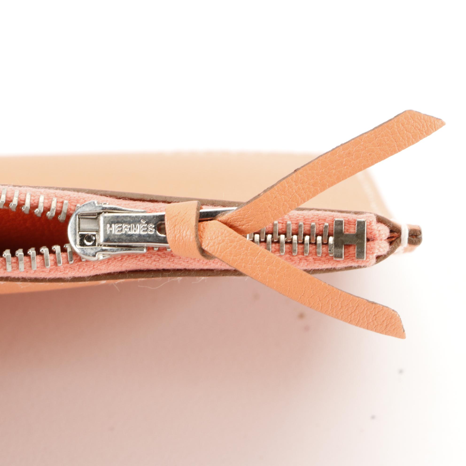 Hermès Jige Duo Wallet Clutch in Swift Leather