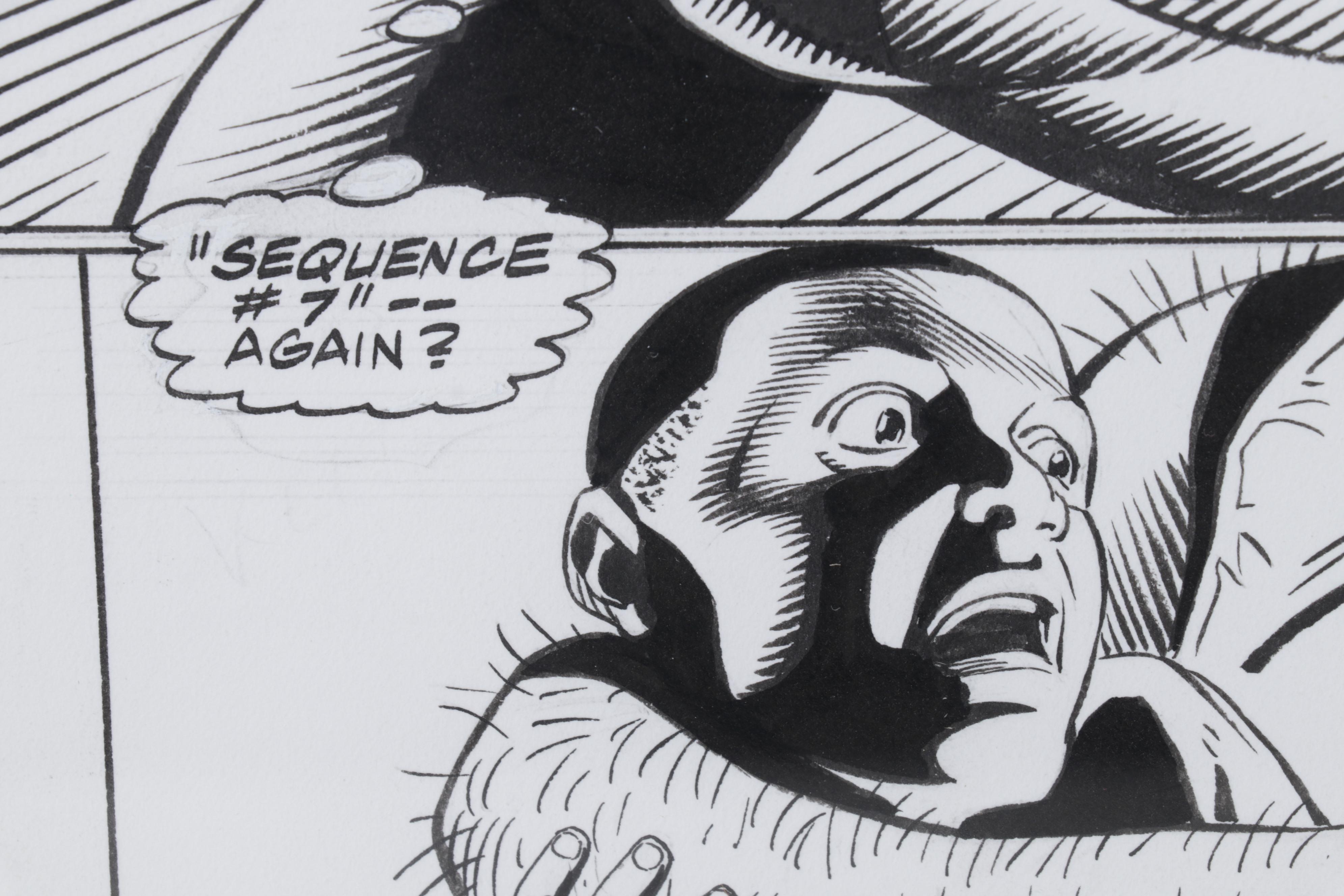 DC Comics Ink Drawing Draft Featuring Superman, Circa 1993