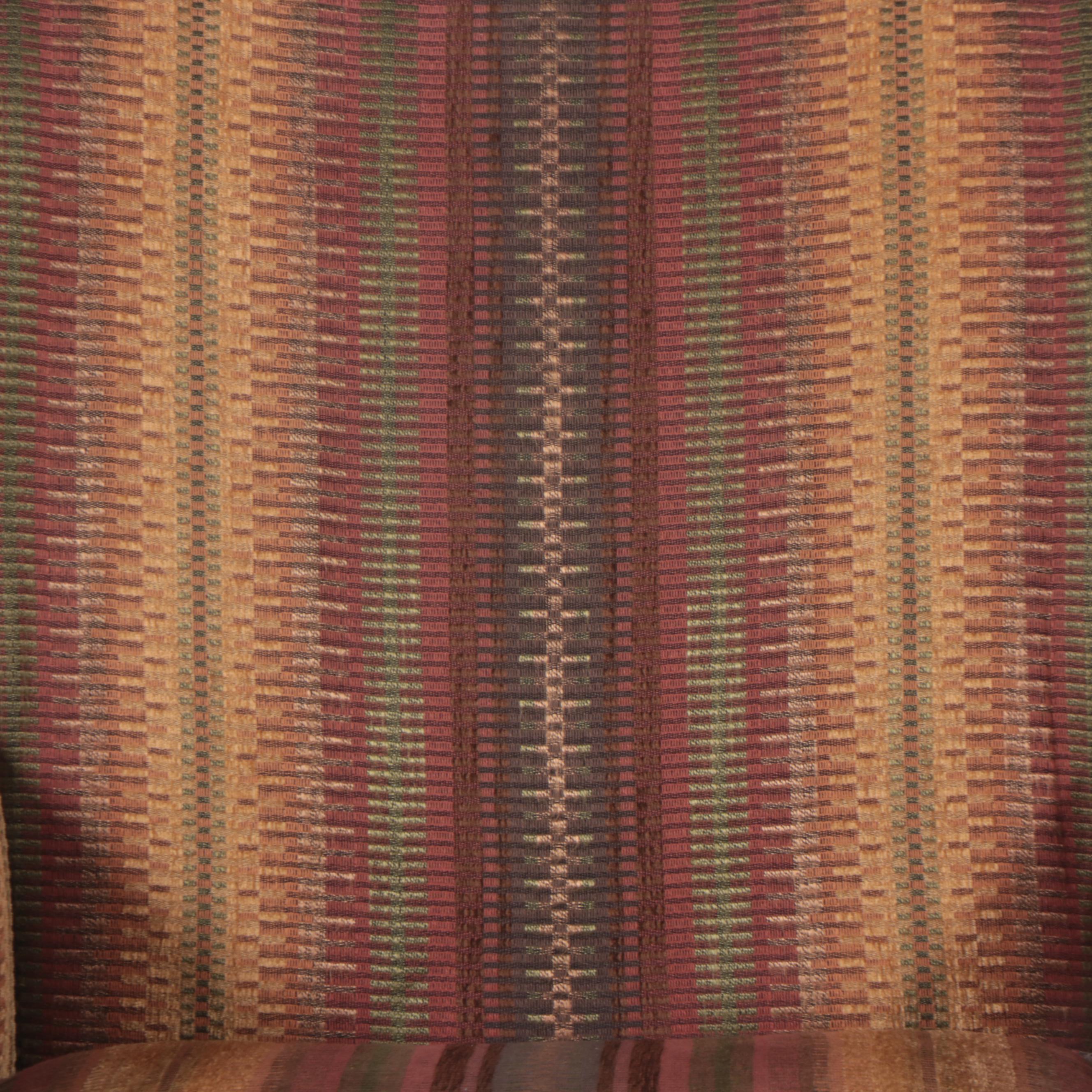 Fairfield Chair Company Custom-Upholstered Wingback Armchair and Ottoman