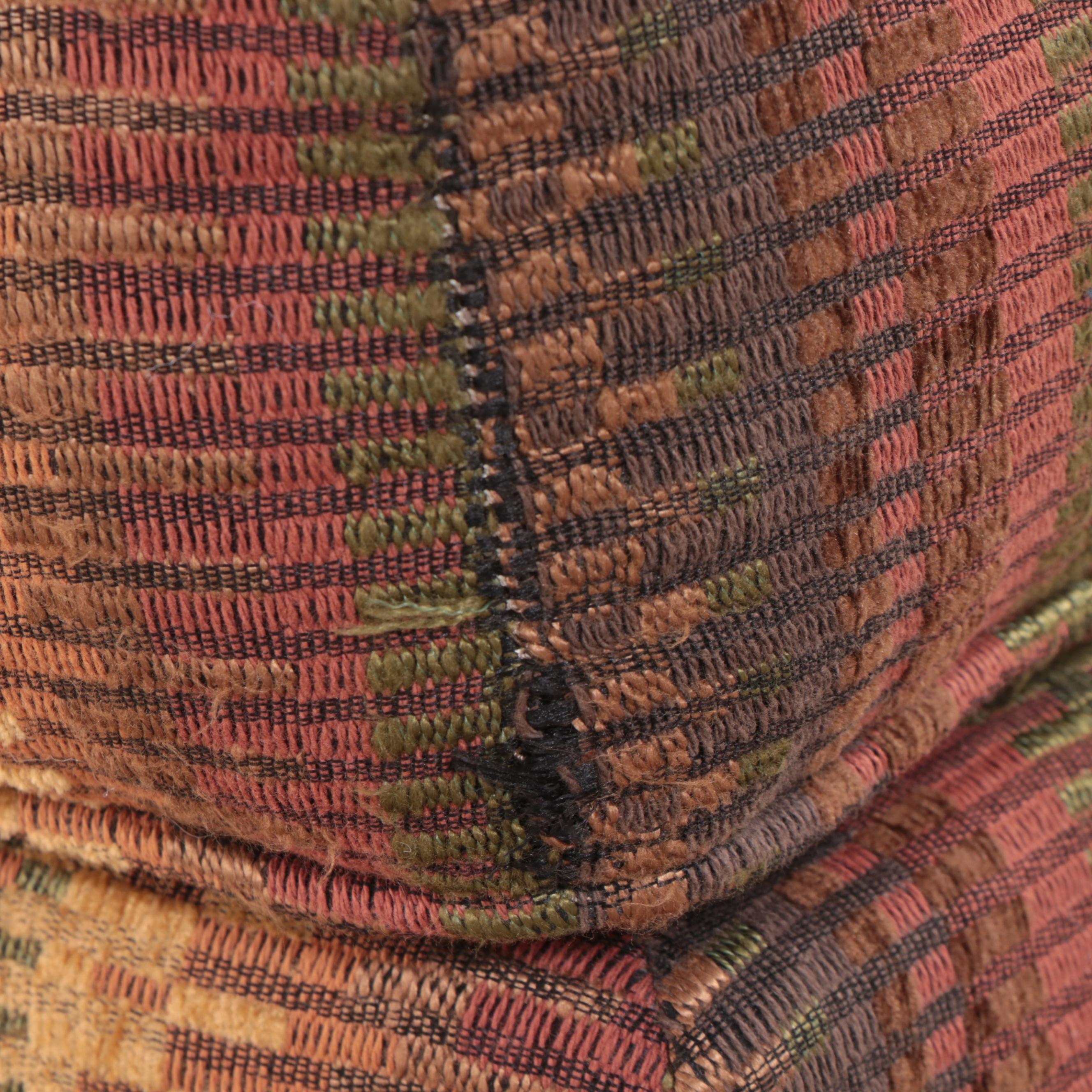 Fairfield Chair Company Custom-Upholstered Wingback Armchair and Ottoman