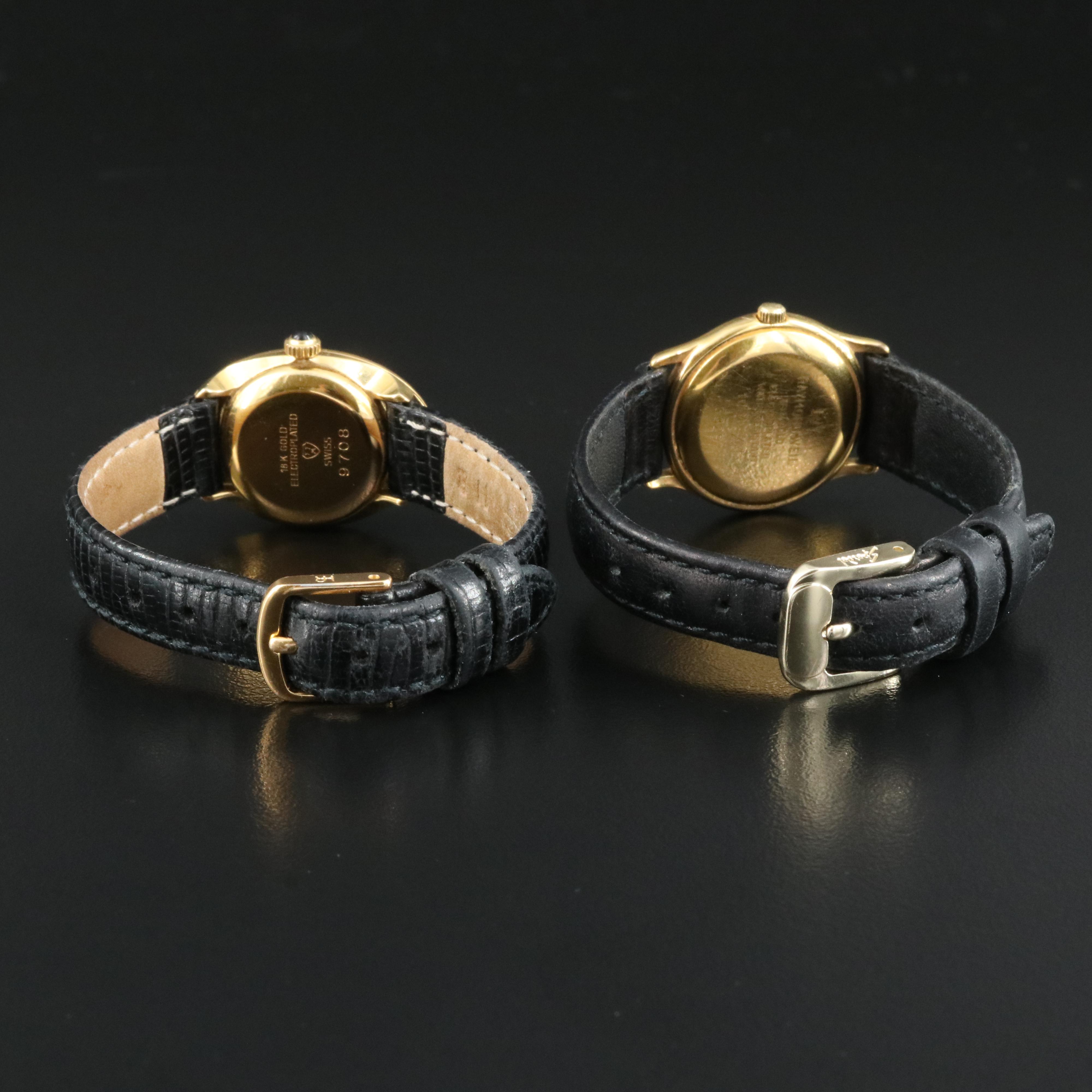 Pair of Raymond Weil Gold-Plated Watches