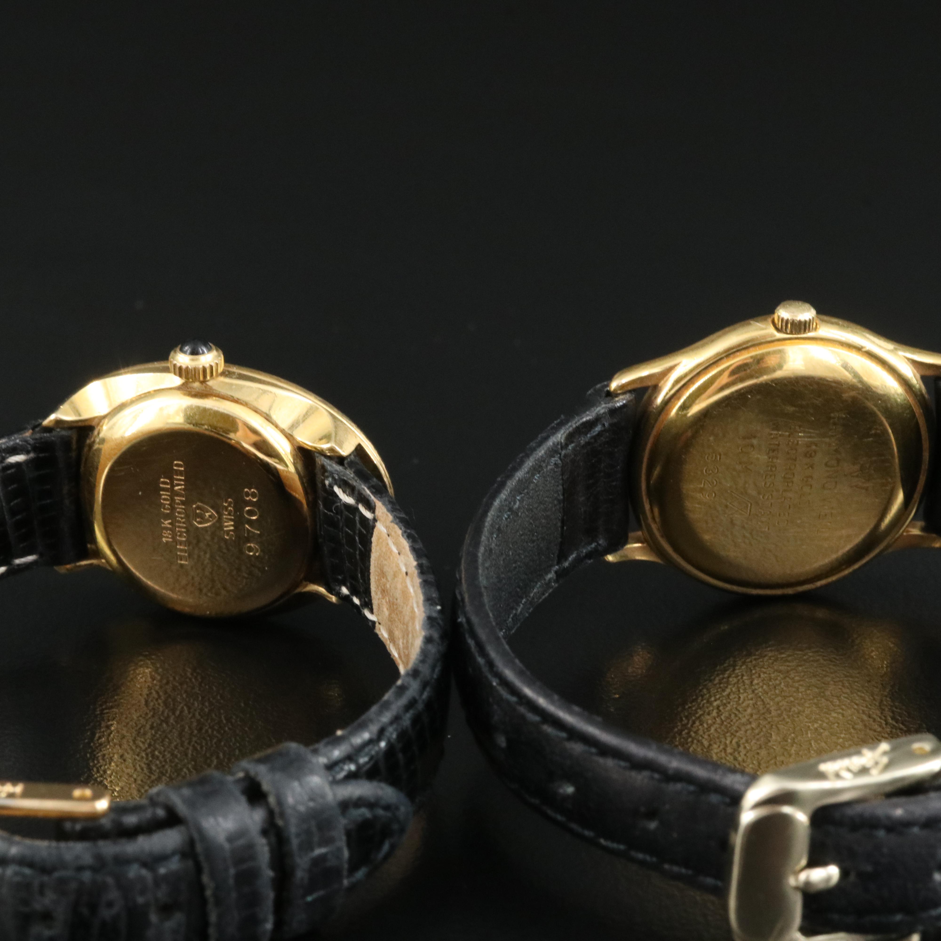 Pair of Raymond Weil Gold-Plated Watches