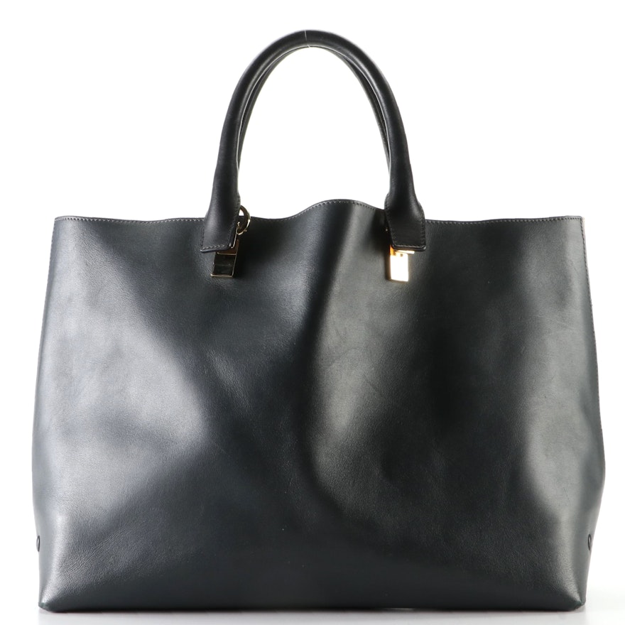 Chloé Baylee Tote in Bicolor Calfskin Leather