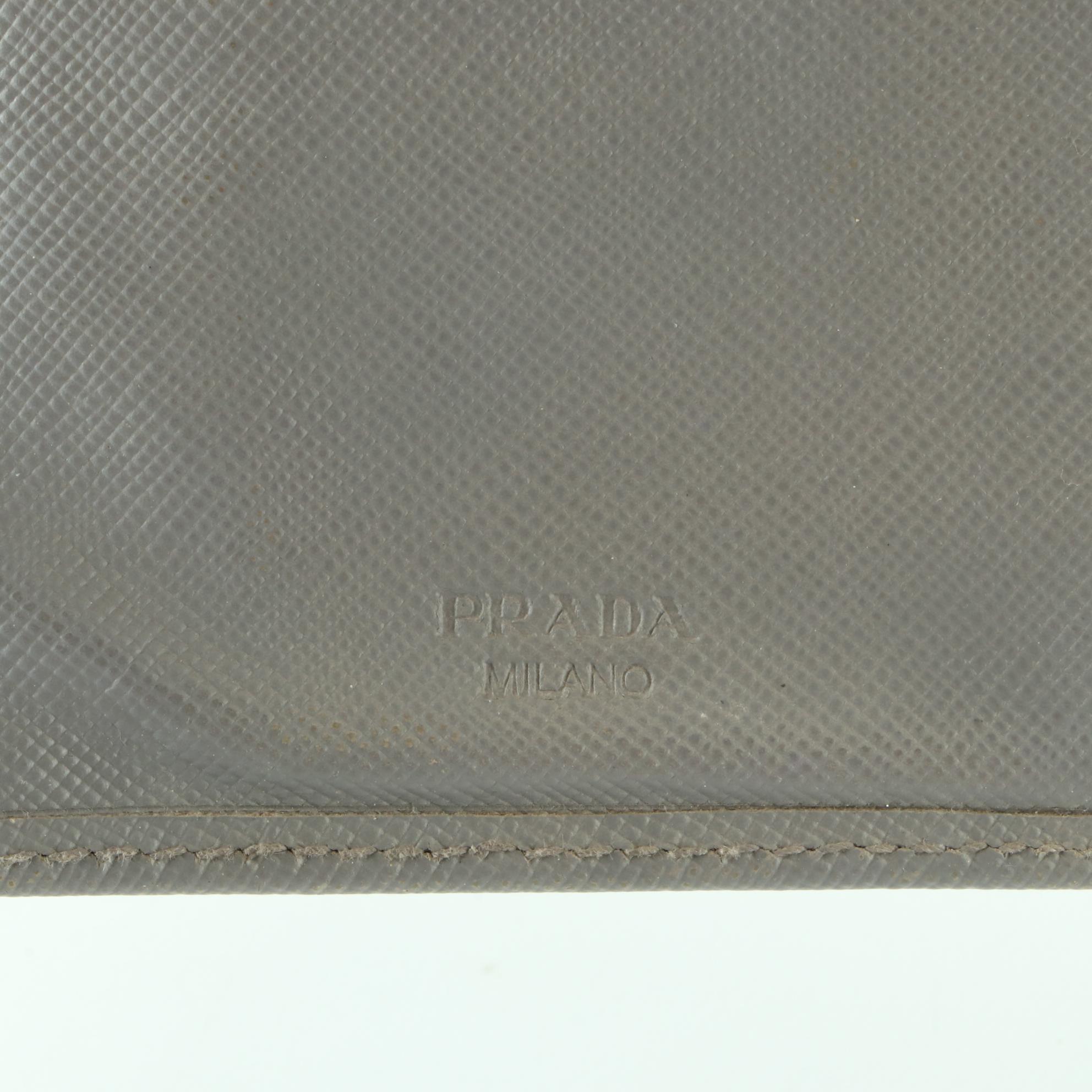 Prada Saffiano Leather Compact Wallet