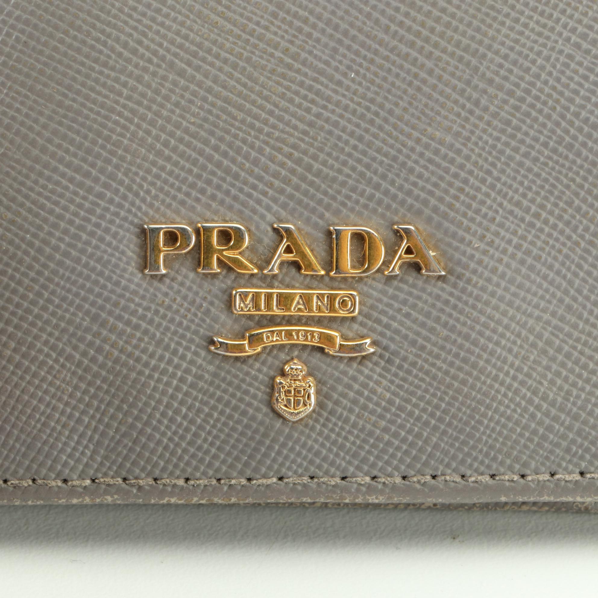 Prada Saffiano Leather Compact Wallet