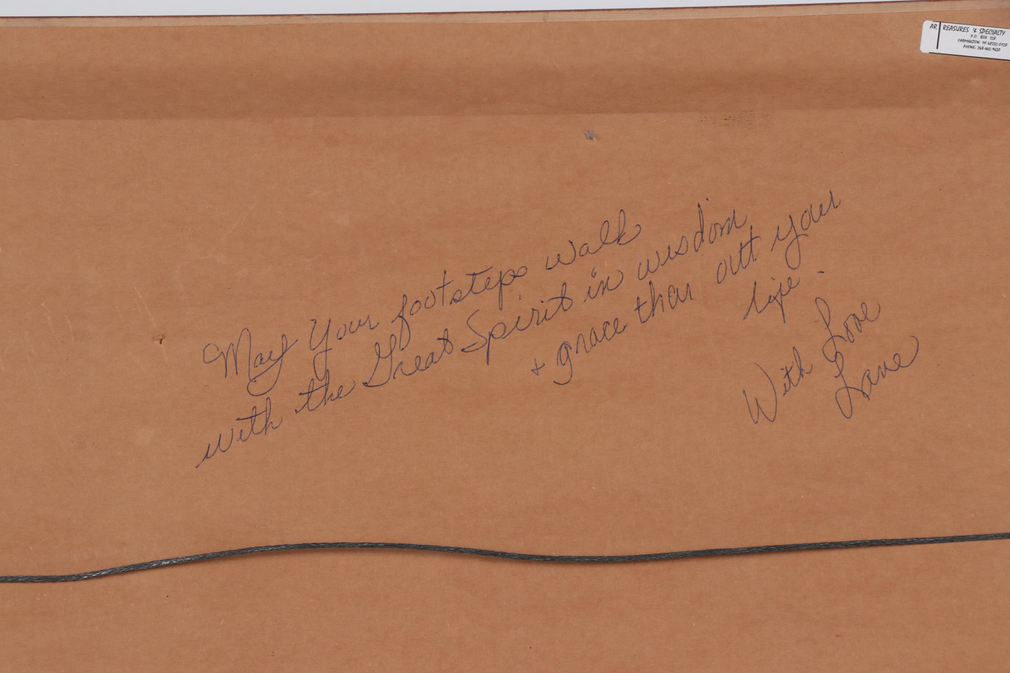 Lane Kendrick Offset Lithograph of Horses "Spirit Canyon"