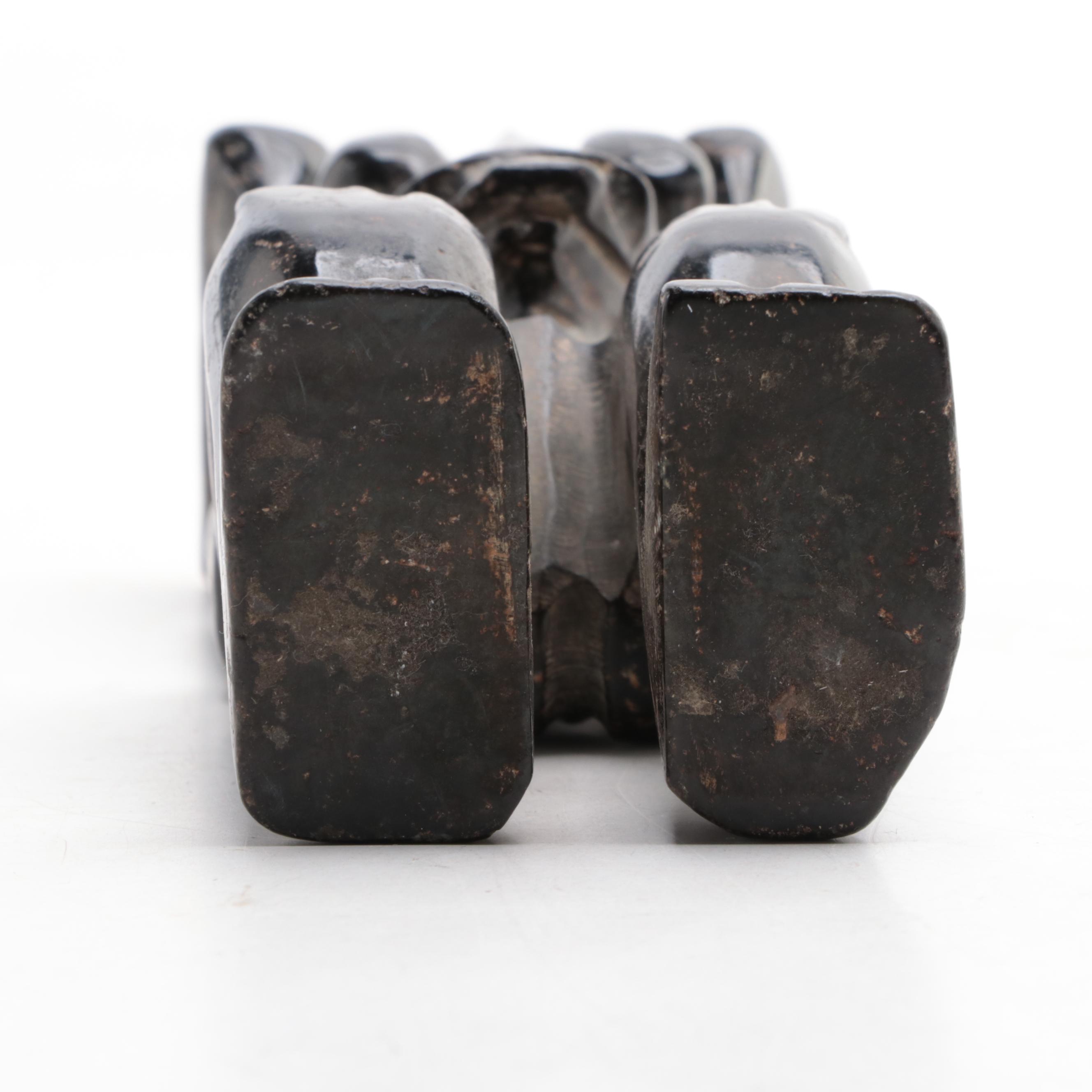 Hongshan Style Carved Stone Figure and Figural Carved Vertebrae