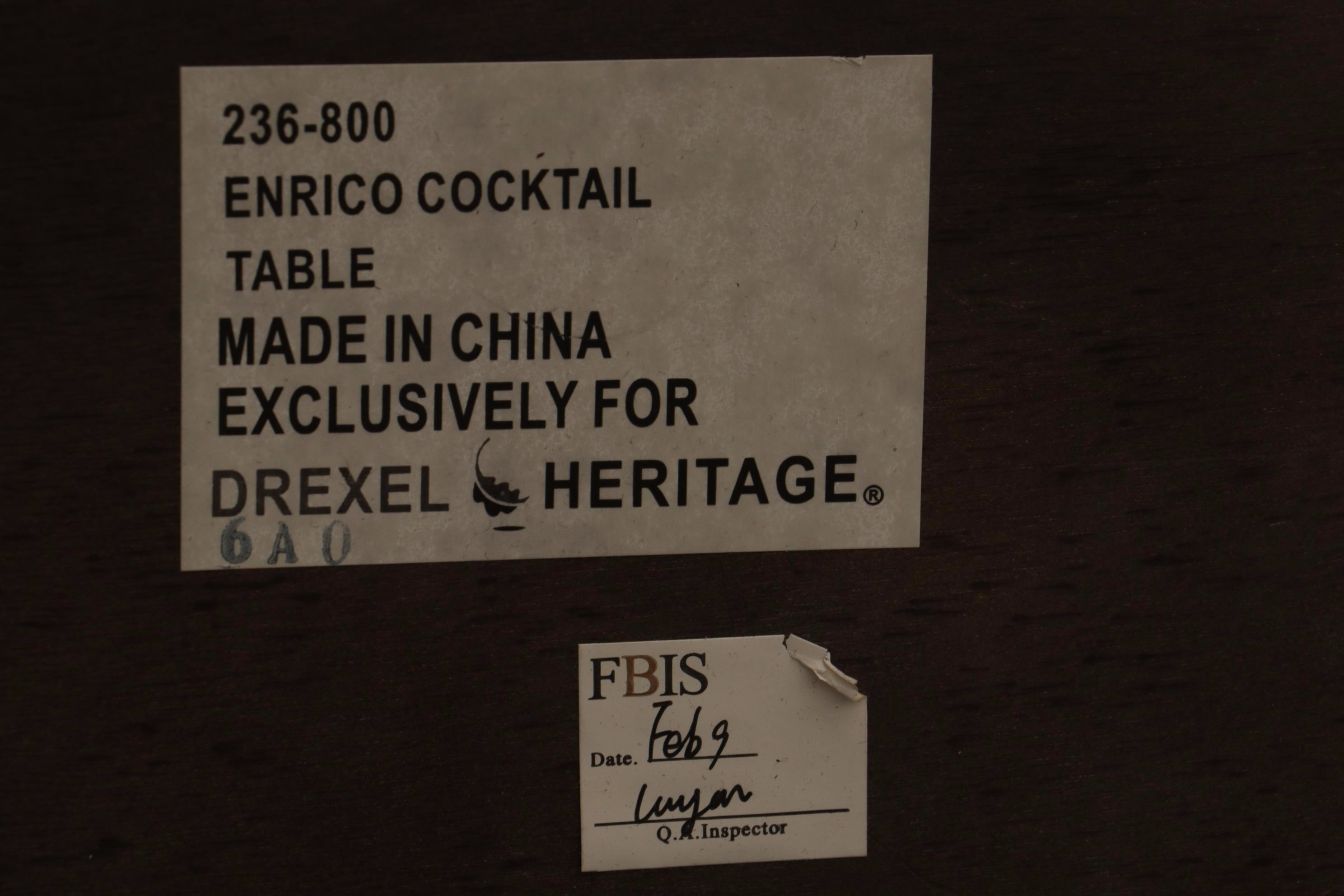 Drexel-Heritage Postobello Collection "Enrico" Cocktail Table