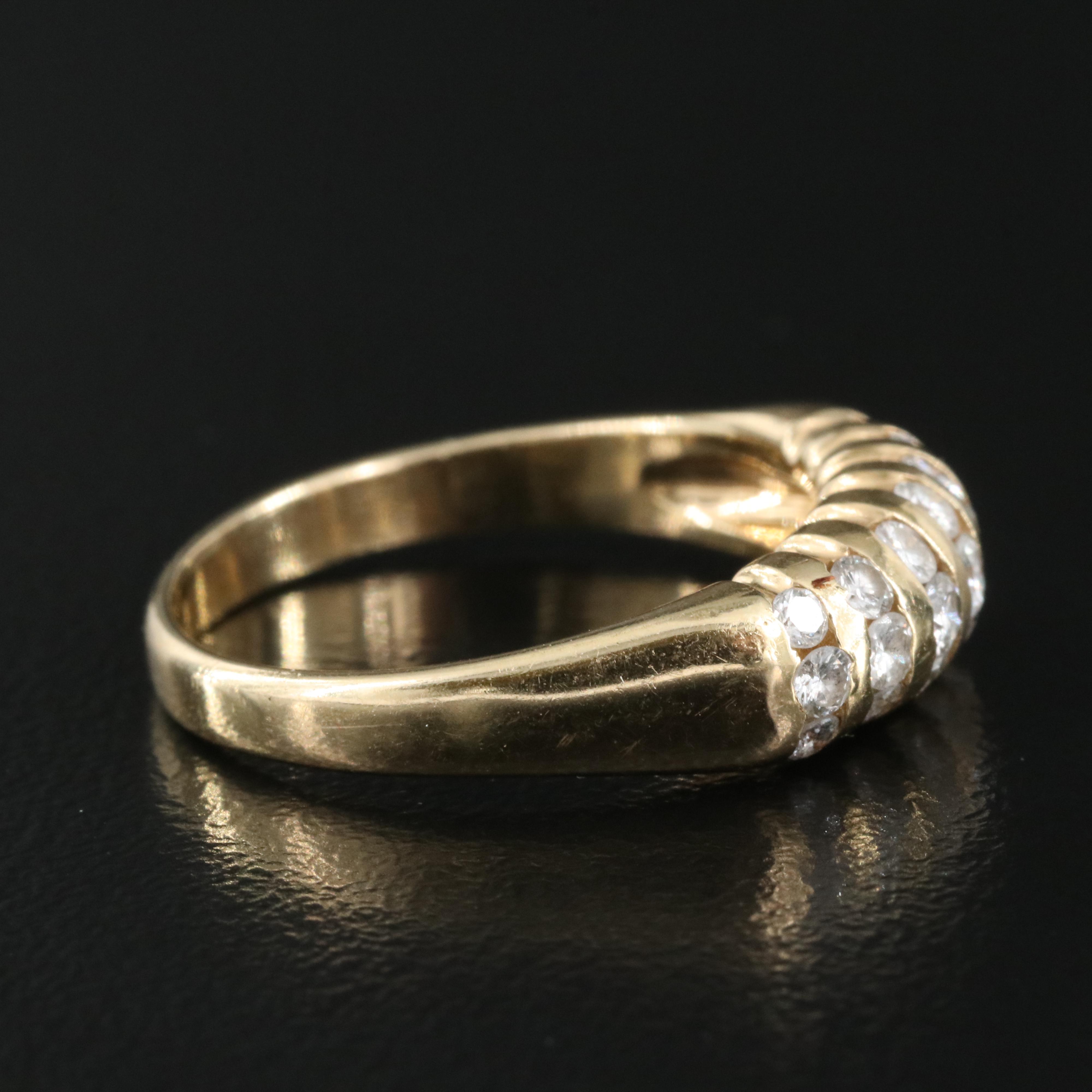 18K 0.50 CTW Diamond Ring