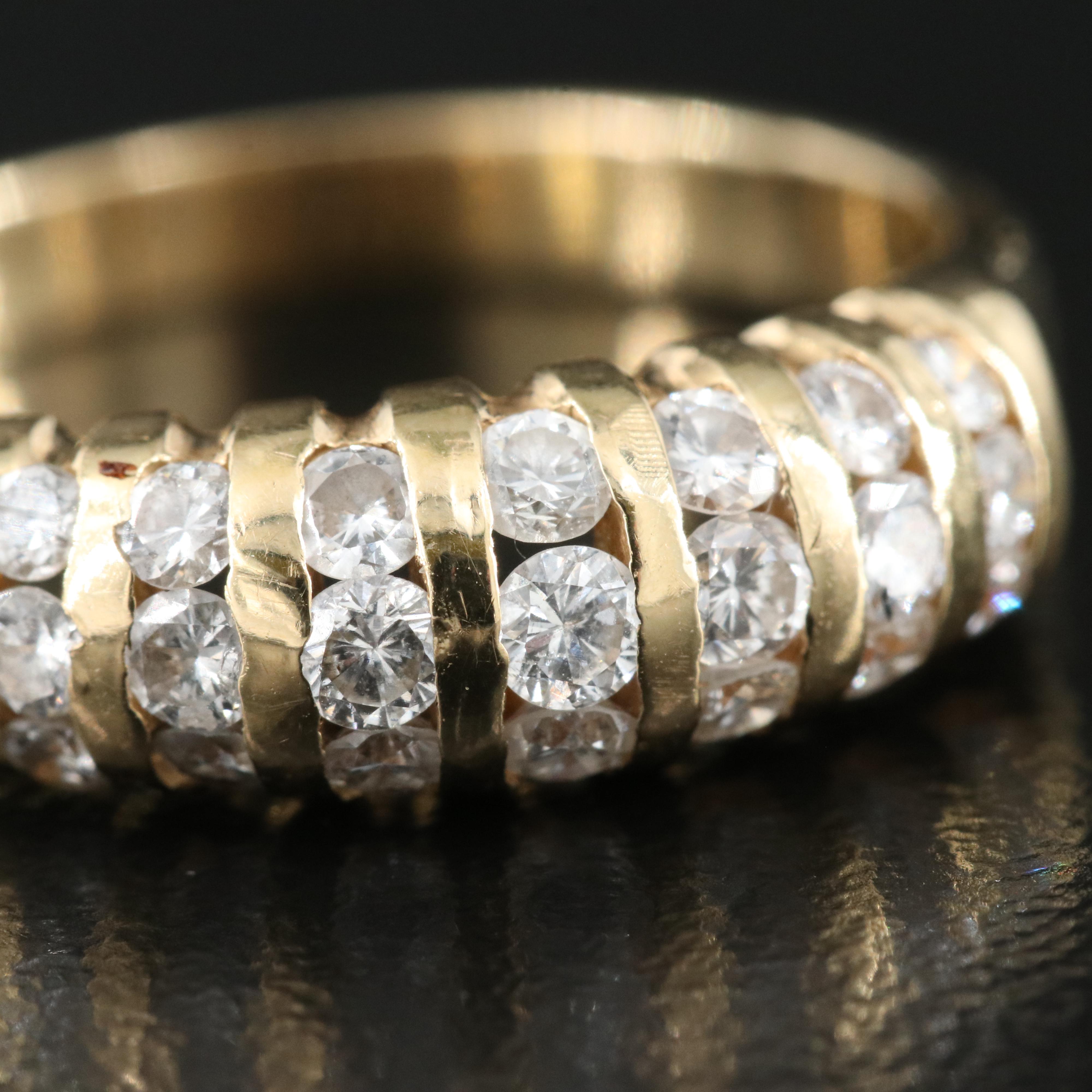 18K 0.50 CTW Diamond Ring