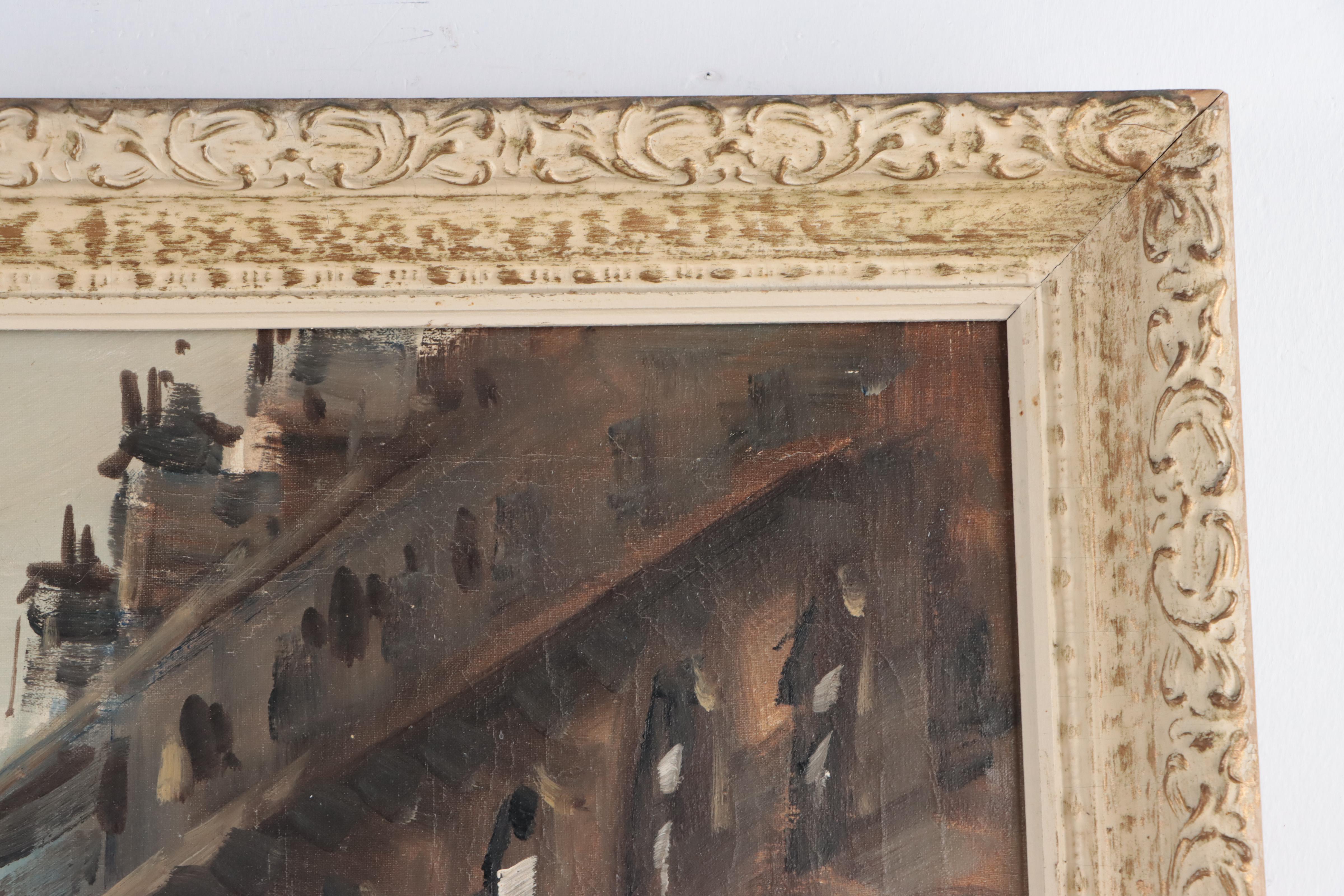 Oil Painting of City Scene