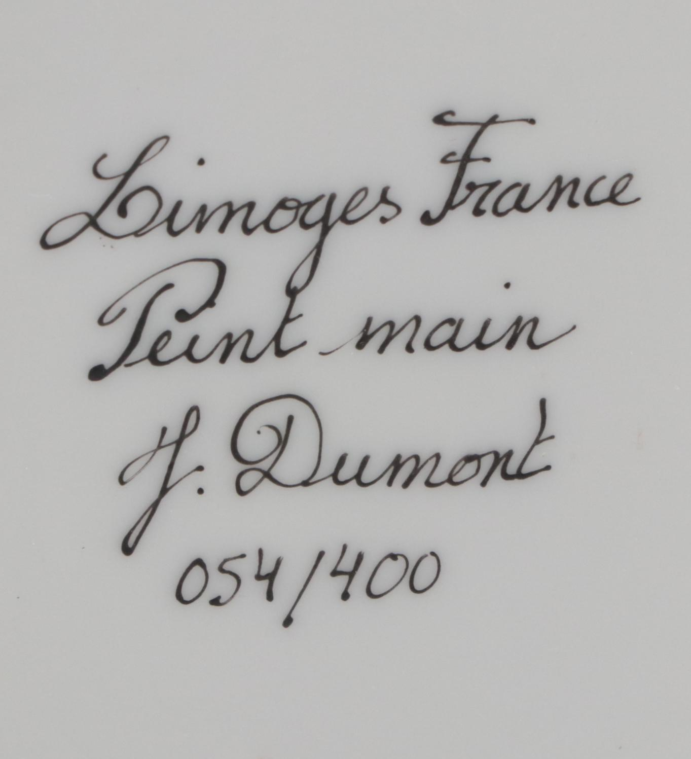 J. Dumont "Ballet ou l'étoile" Porcelain Limoges Box with Paint Palette