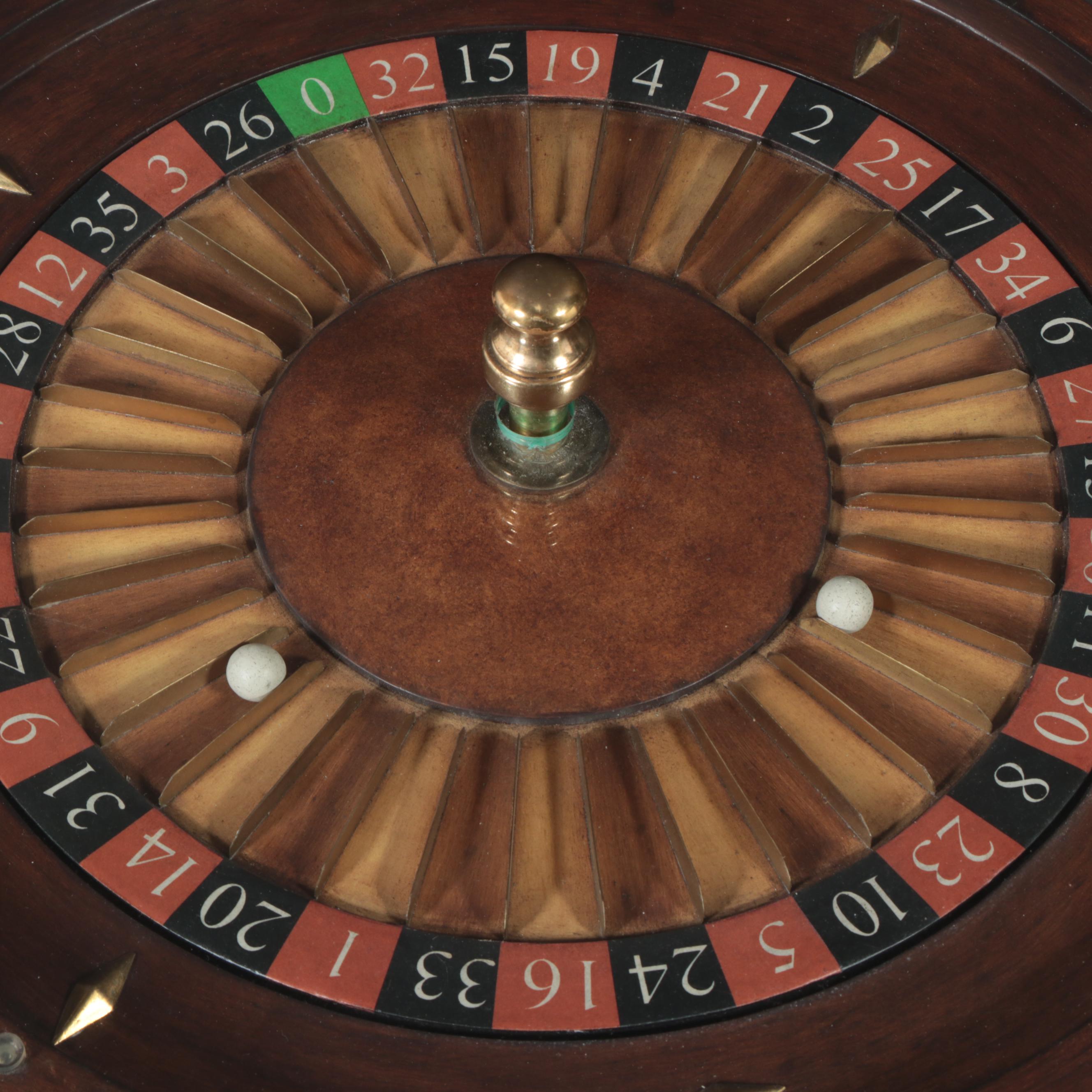 Roulette Wheel Side Table