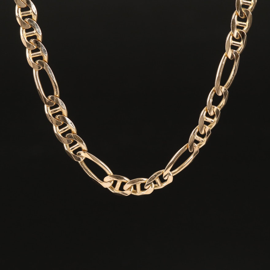 14K Figaro Necklace