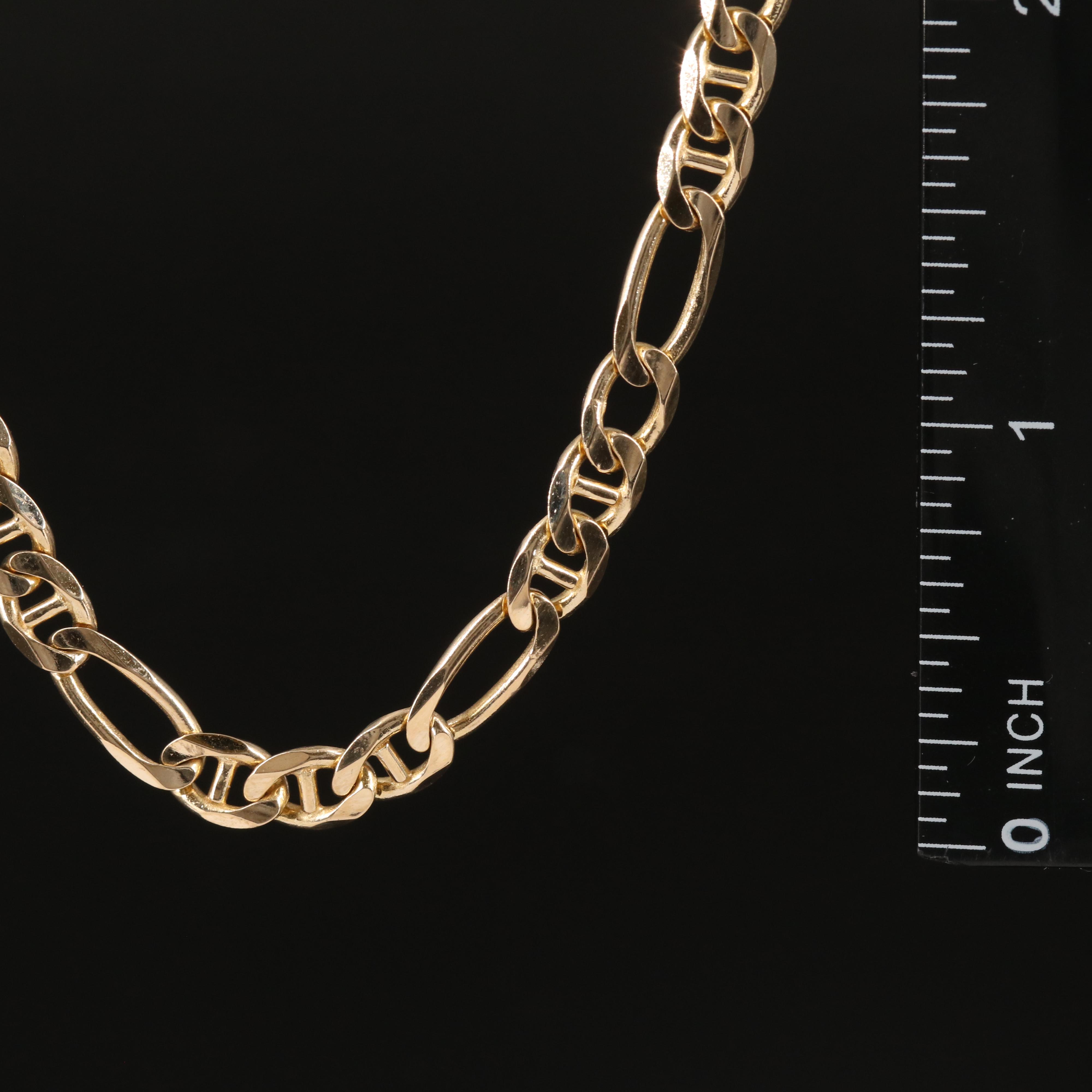 14K Figaro Necklace