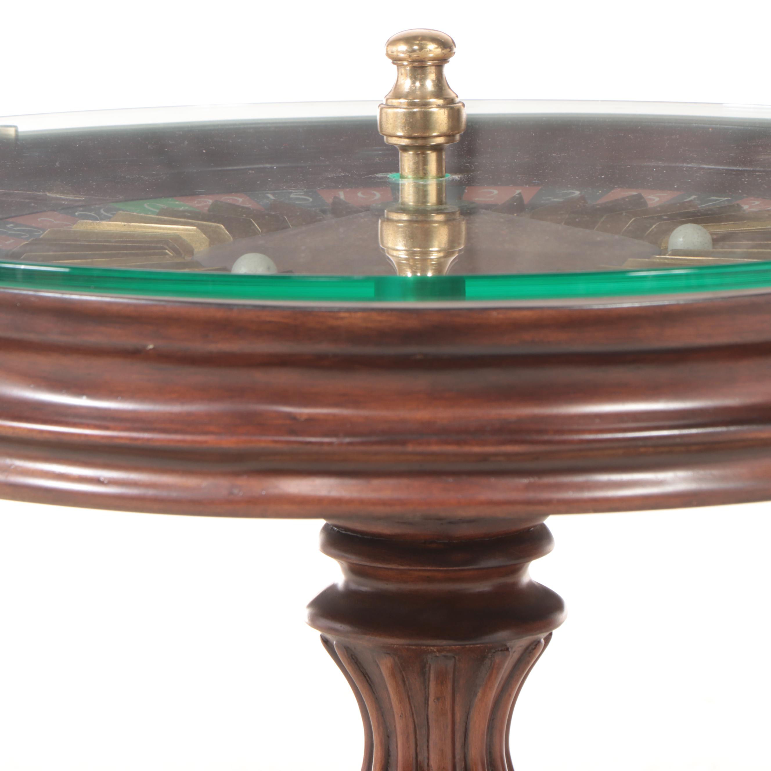 Roulette Wheel Side Table