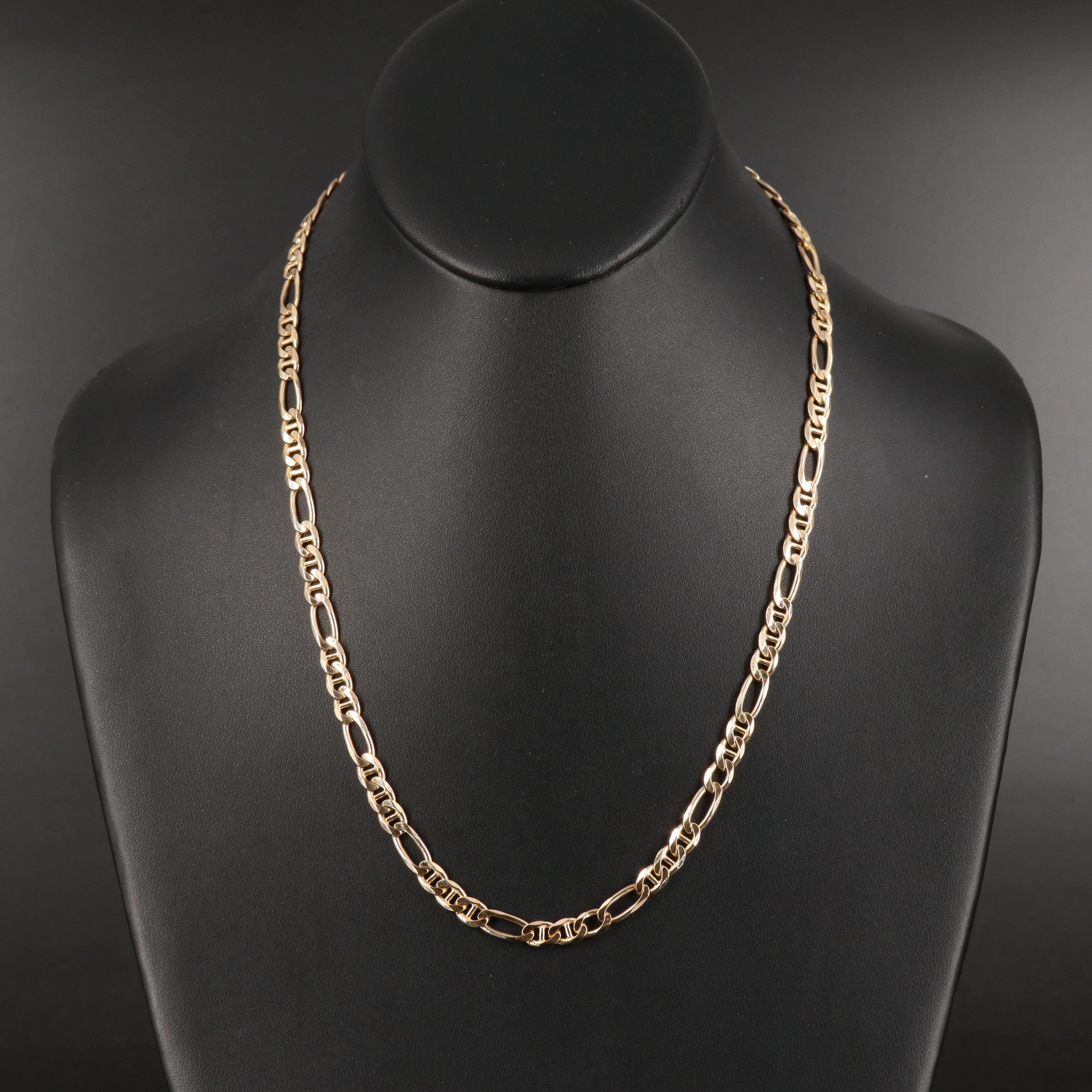 14K Figaro Necklace
