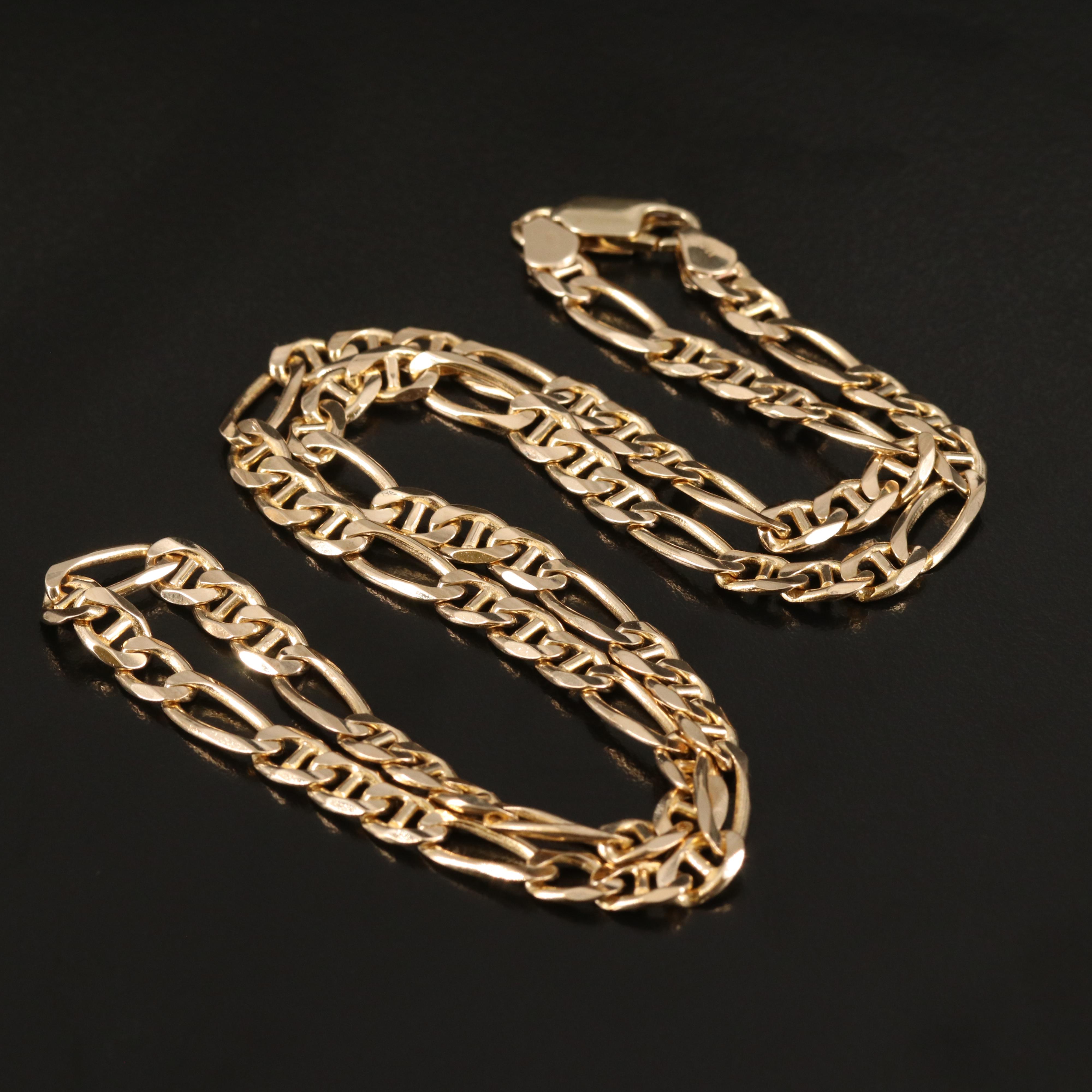 14K Figaro Necklace