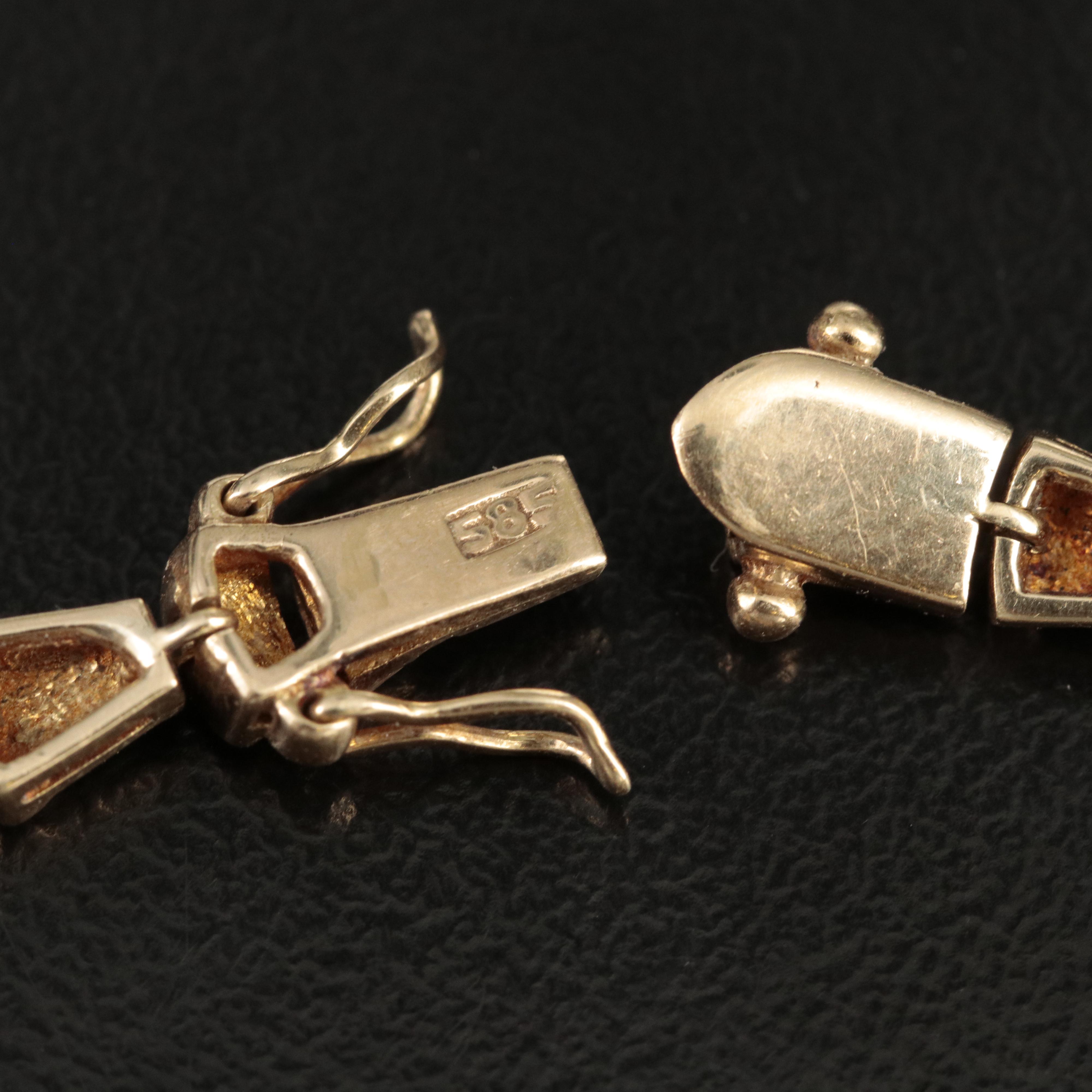 14K Sapphire and Diamond Bracelet