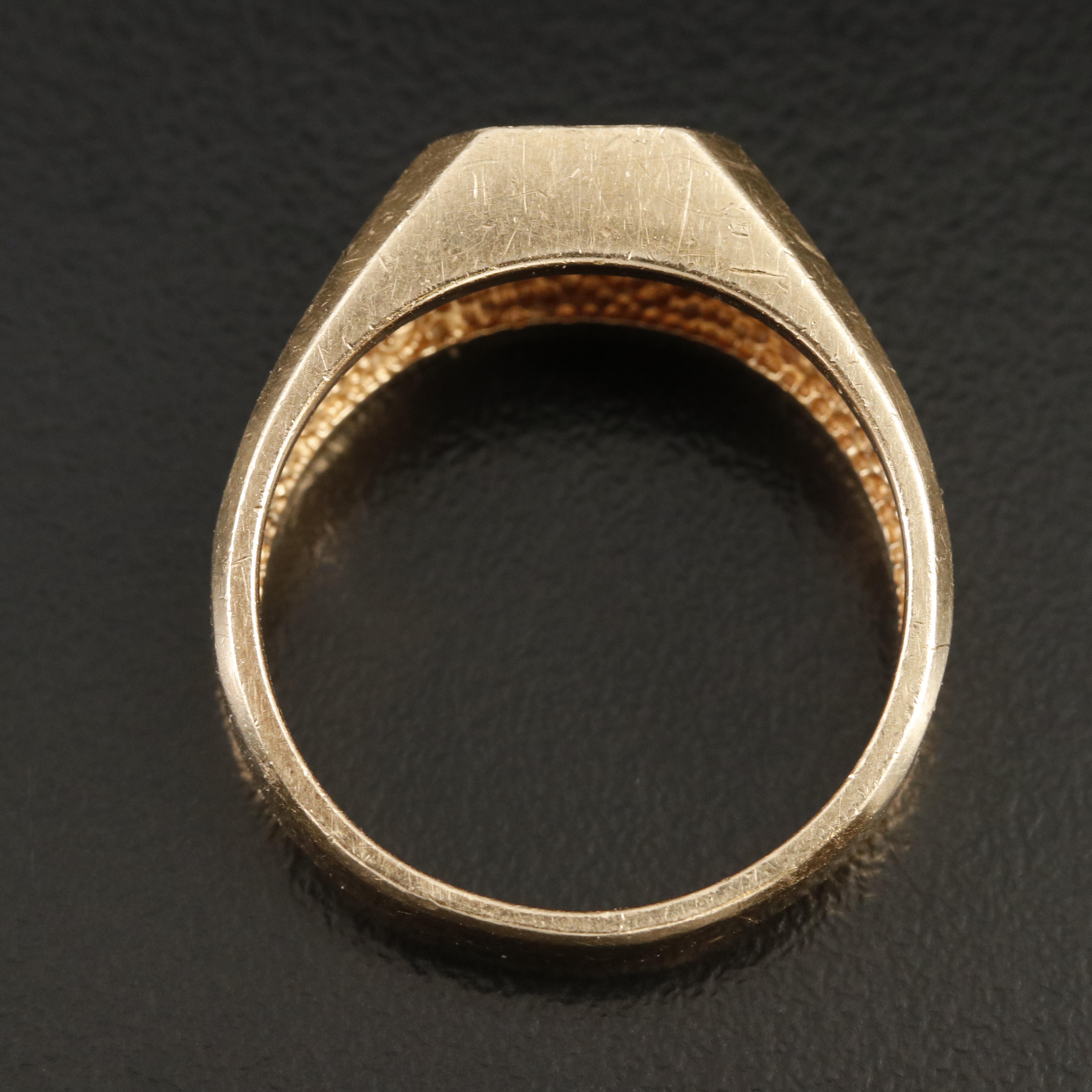 Vintage 14K Sapphire and Diamond Ring