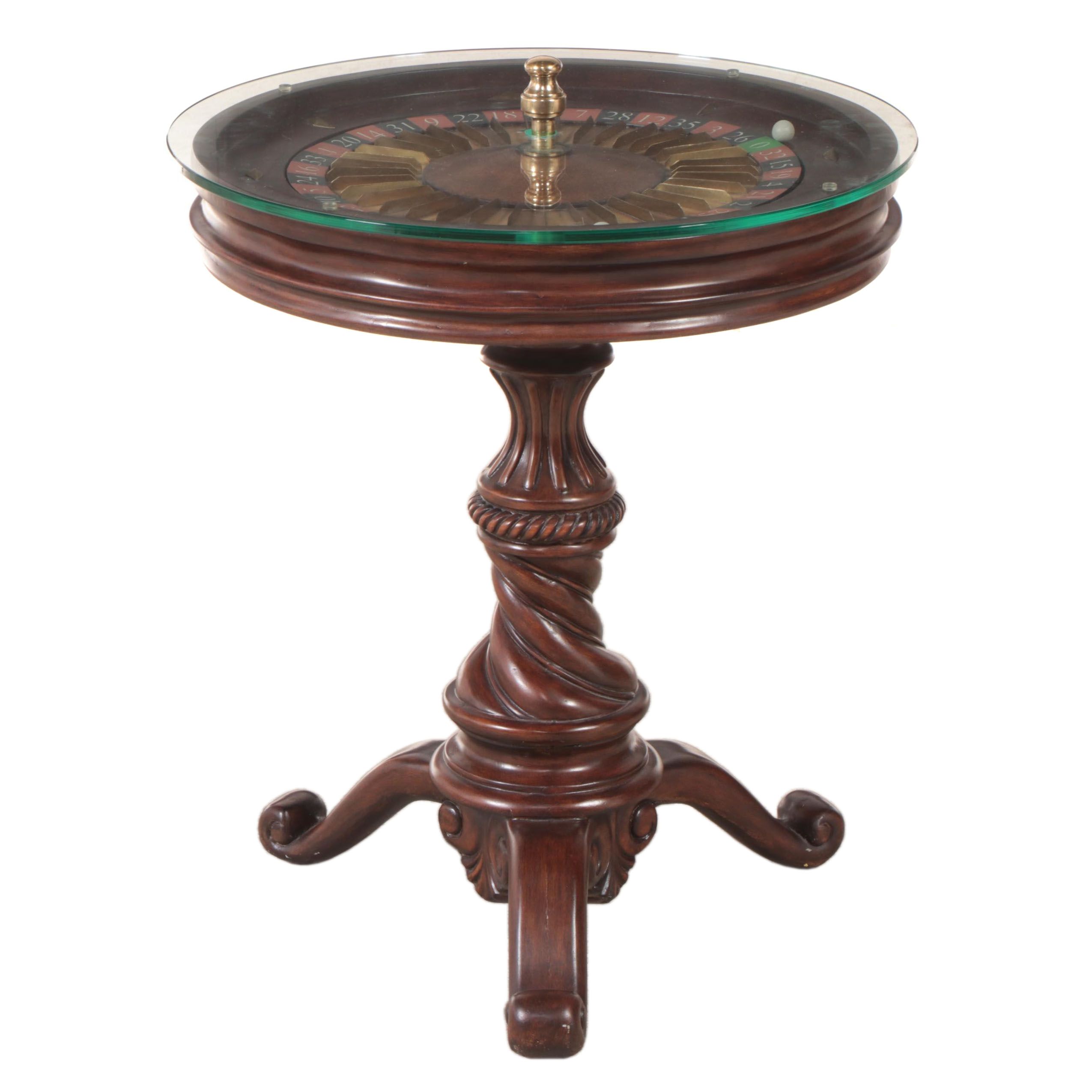 Roulette Wheel Side Table