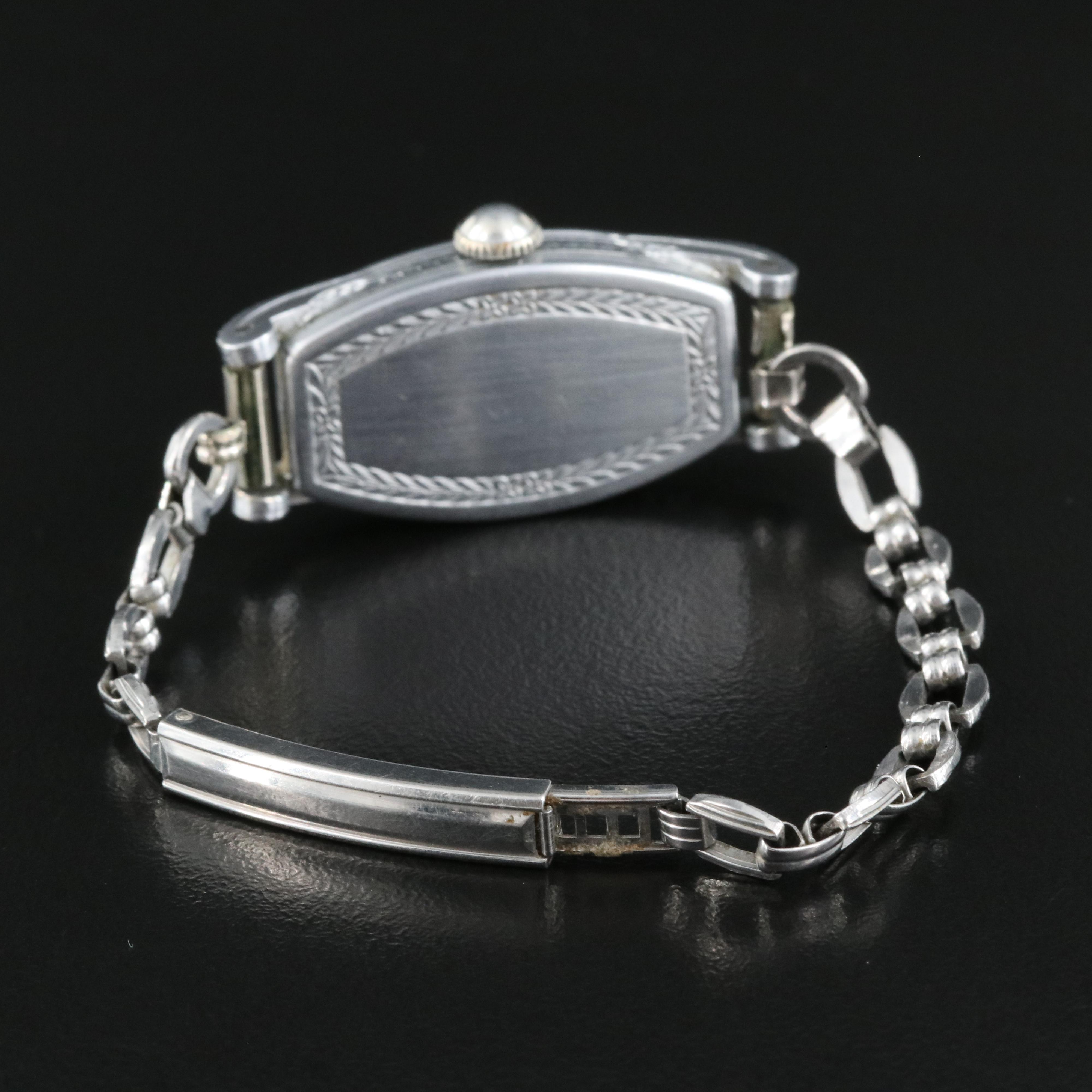 Art Deco Bulova Enamel and Gold-Filled Watch