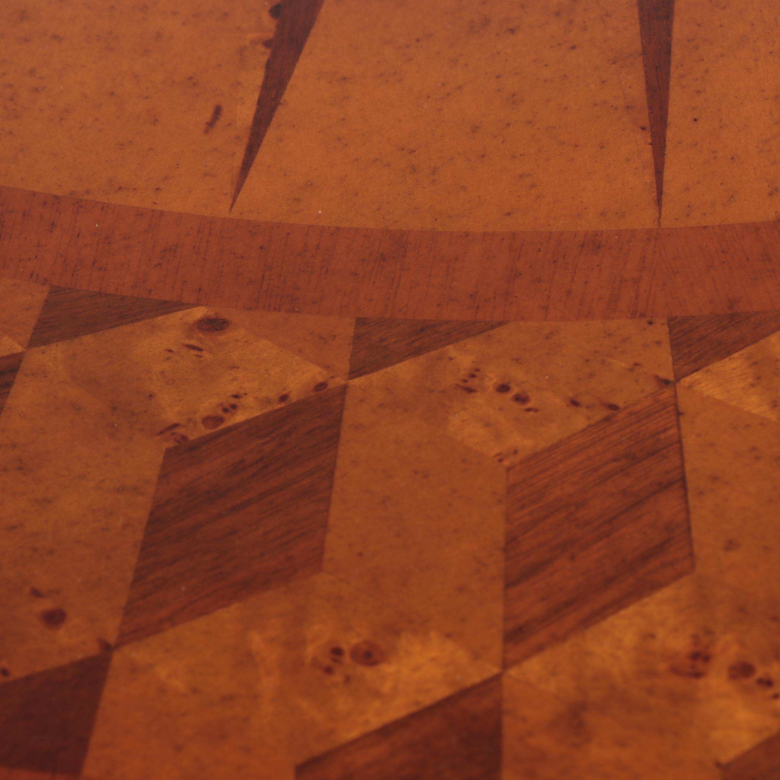 George III Style Marquetry Games Table