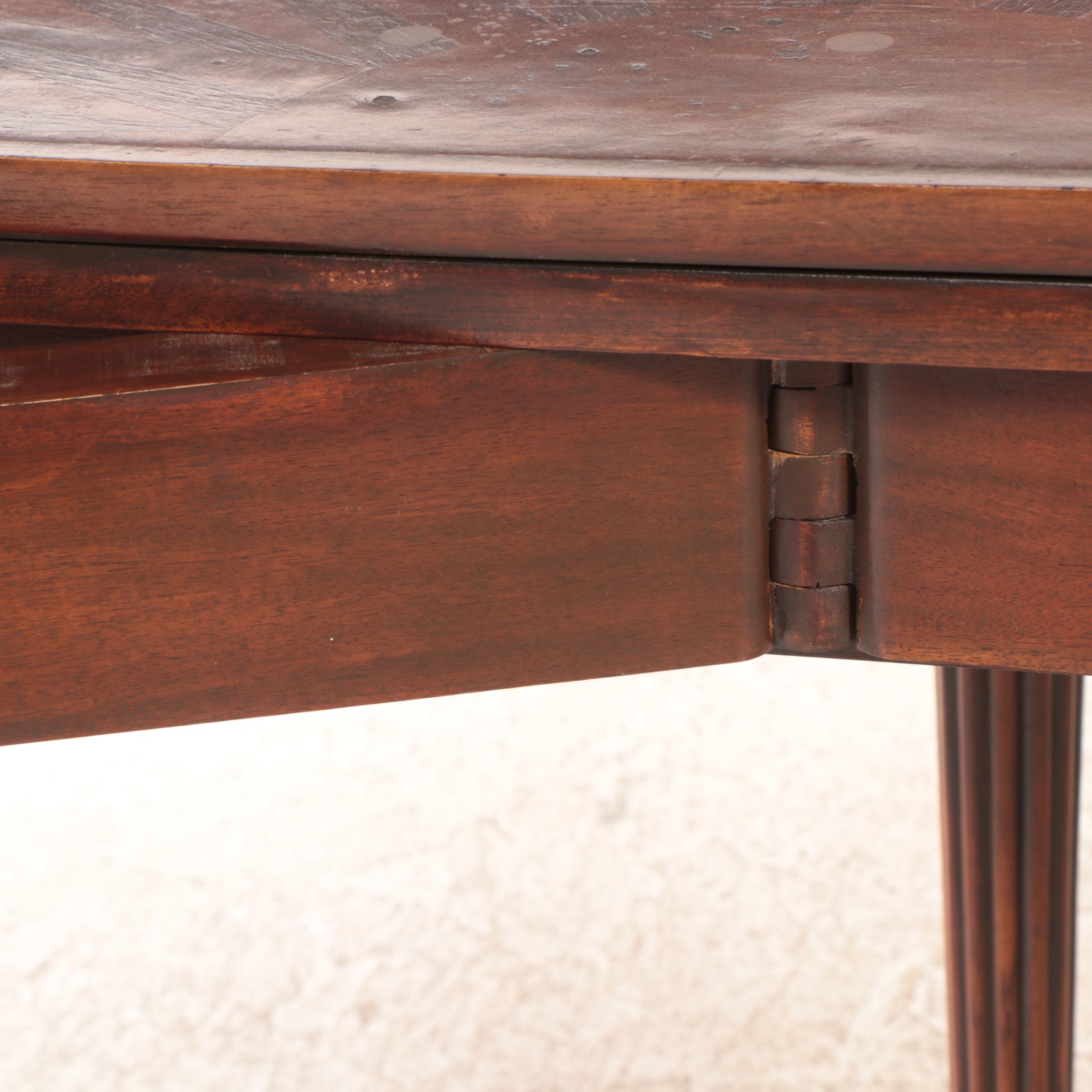 George III Style Marquetry Games Table