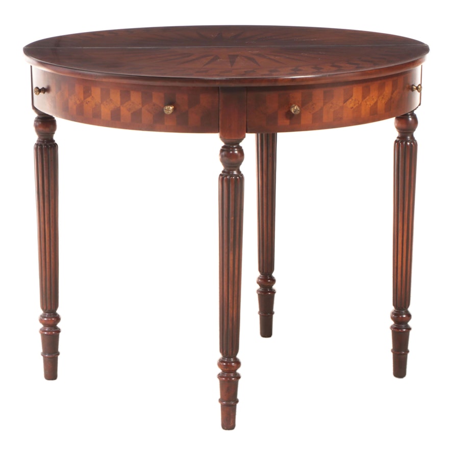 George III Style Marquetry Games Table