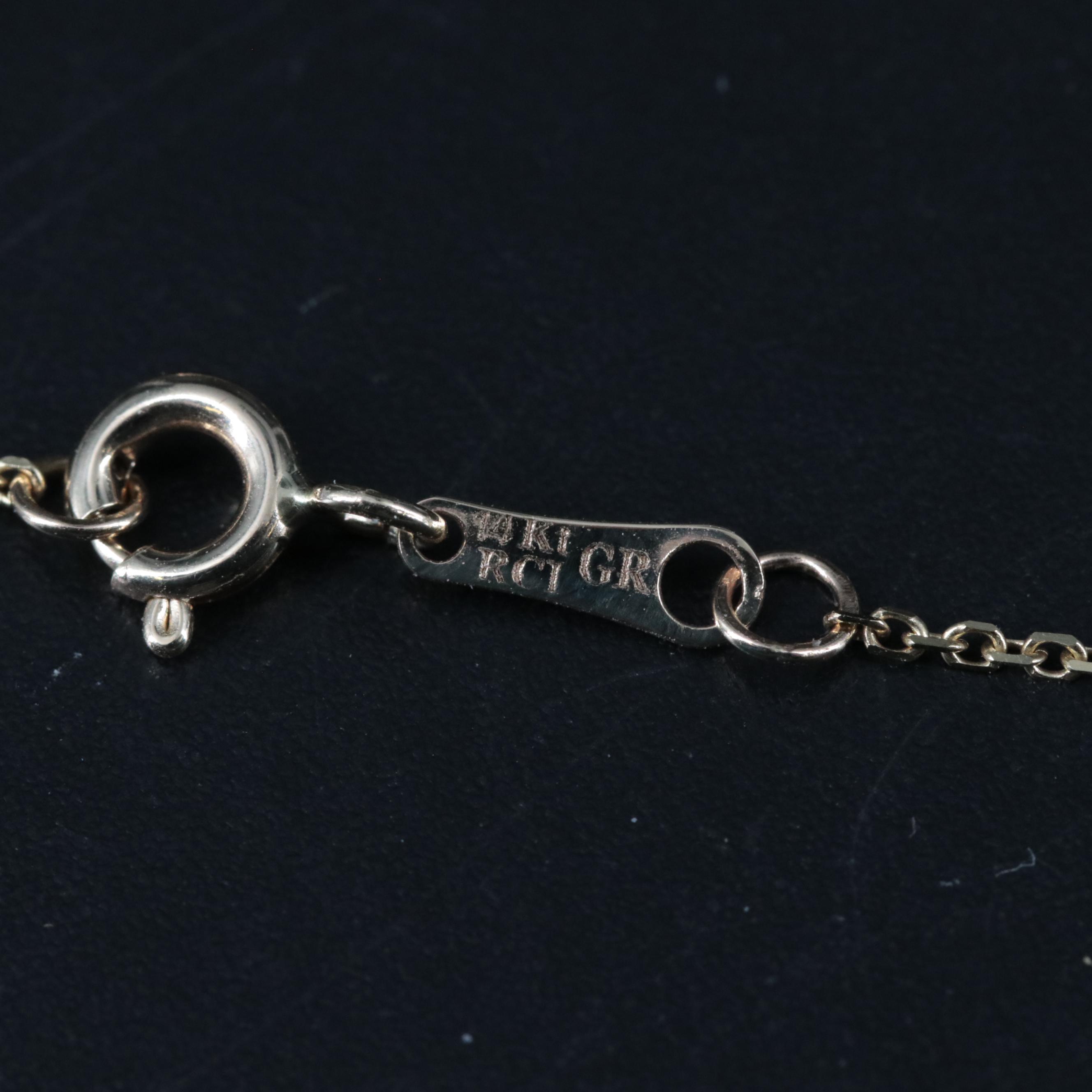 14K Flamingo Charm Baby Bracelet