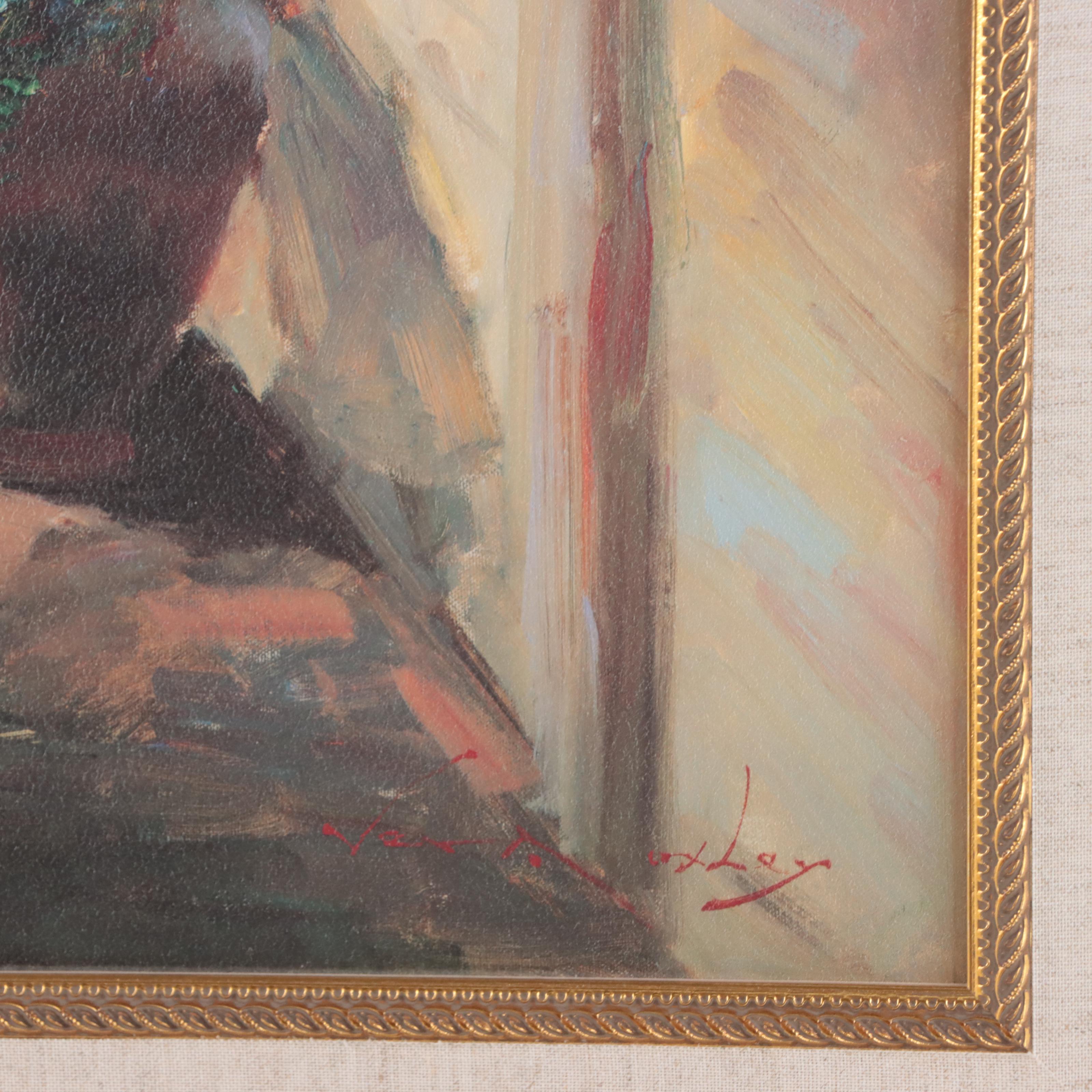 Offset Lithograph After Vail Oxley "Floral Archway"