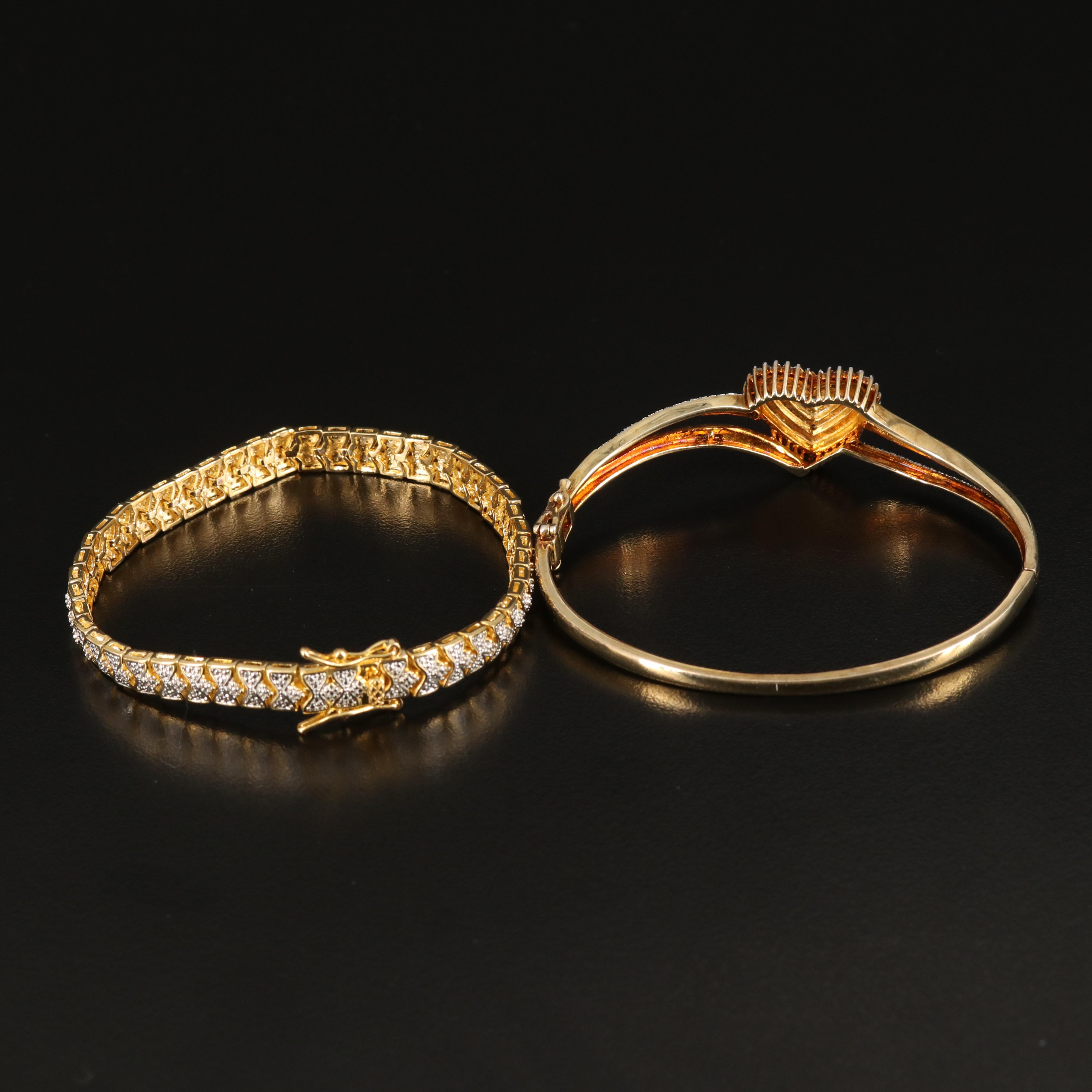 Diamond Bracelets Including Sterling