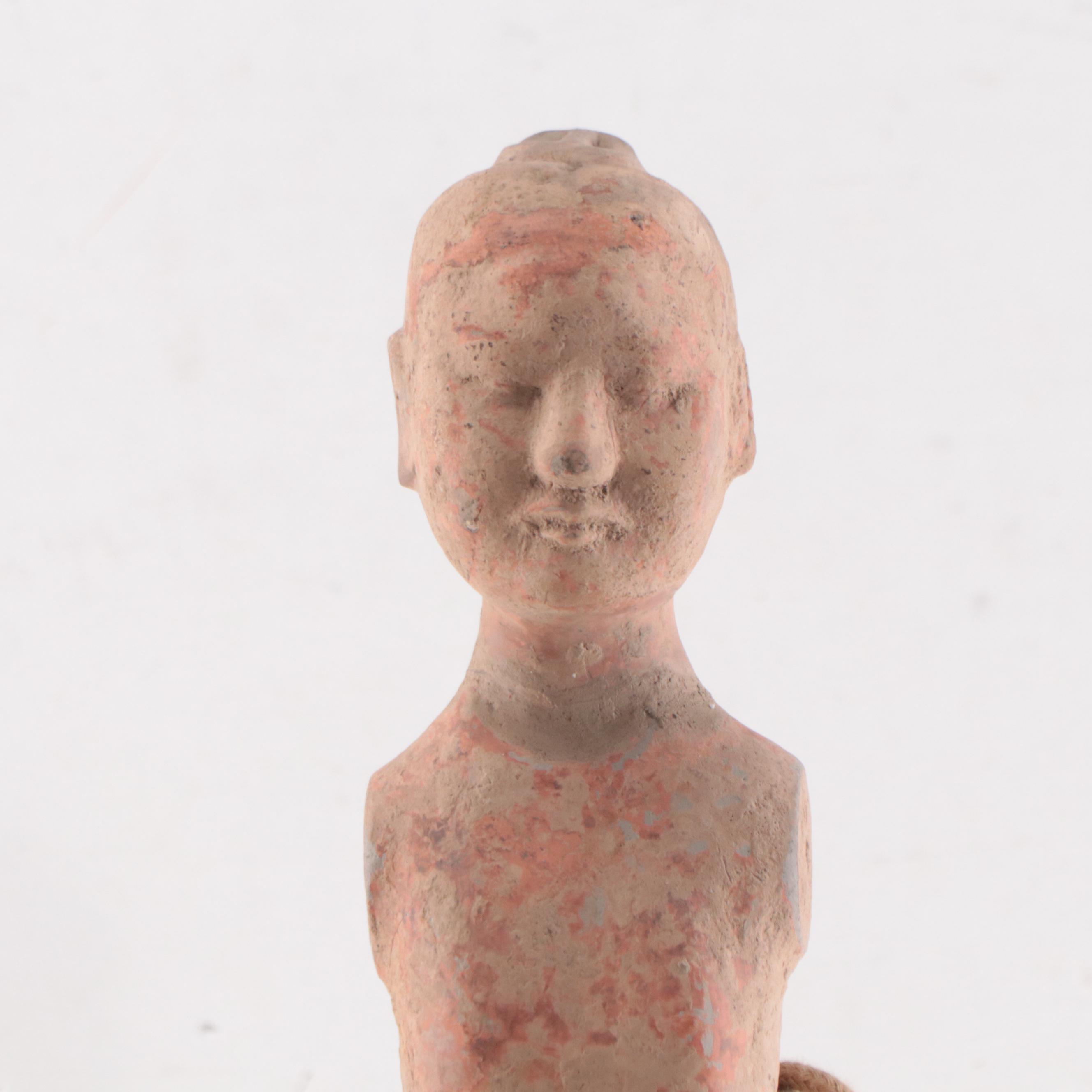 Chinese Pottery Tomb Figure, Probably Han Dynasty