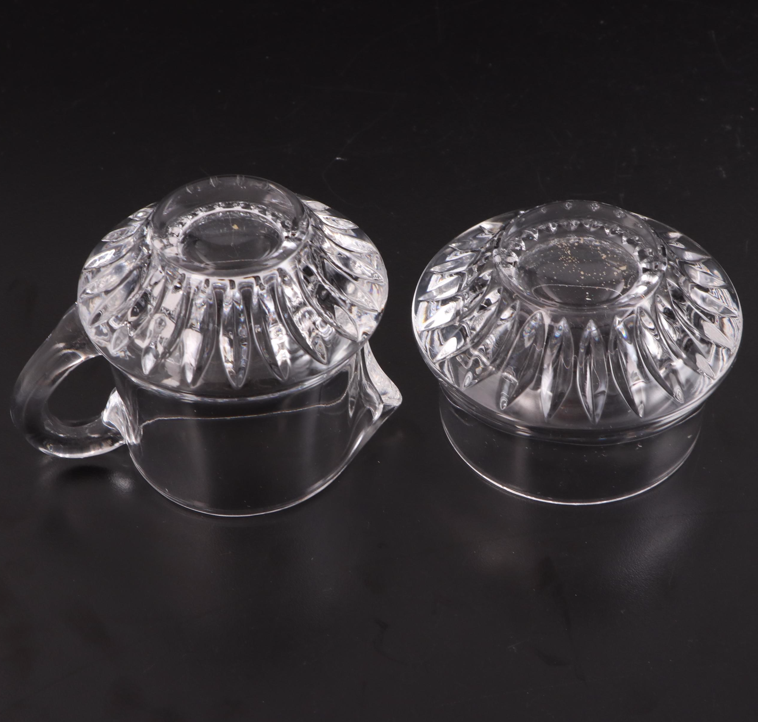 Crystal Clear Industries "Portico" Cake Plate and Plates with Other Tableware