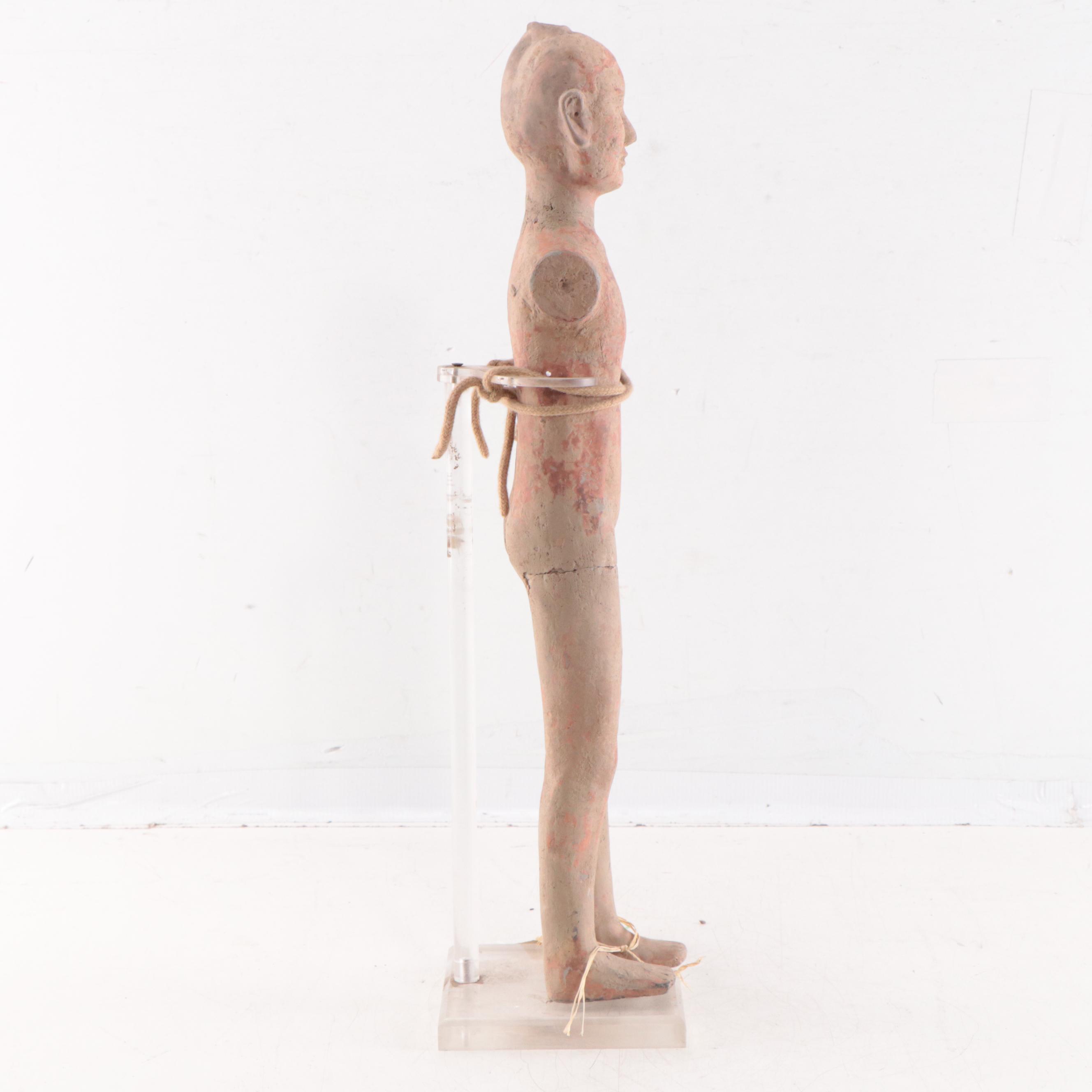 Chinese Pottery Tomb Figure, Probably Han Dynasty