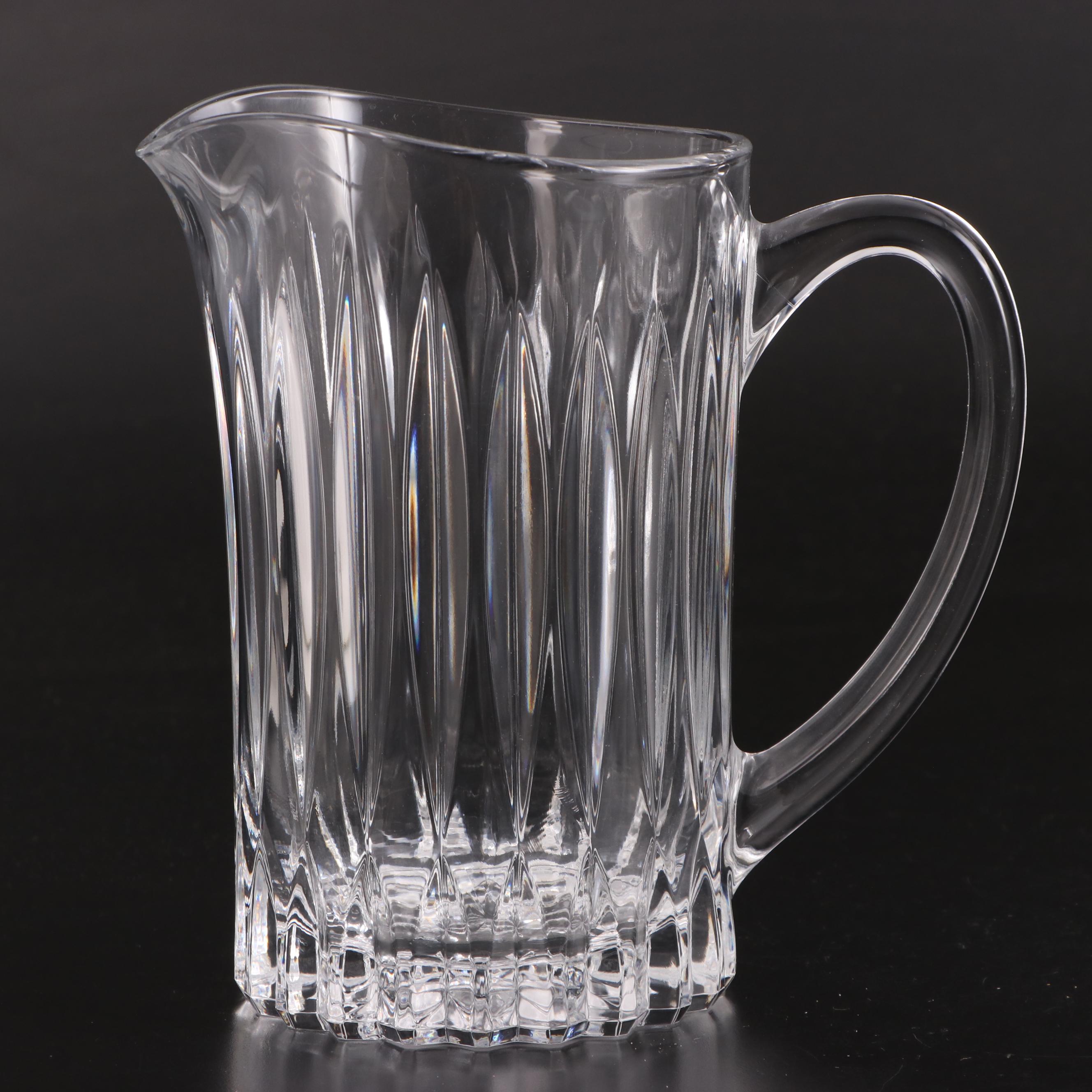 Crystal Clear Industries "Portico" Cake Plate and Plates with Other Tableware